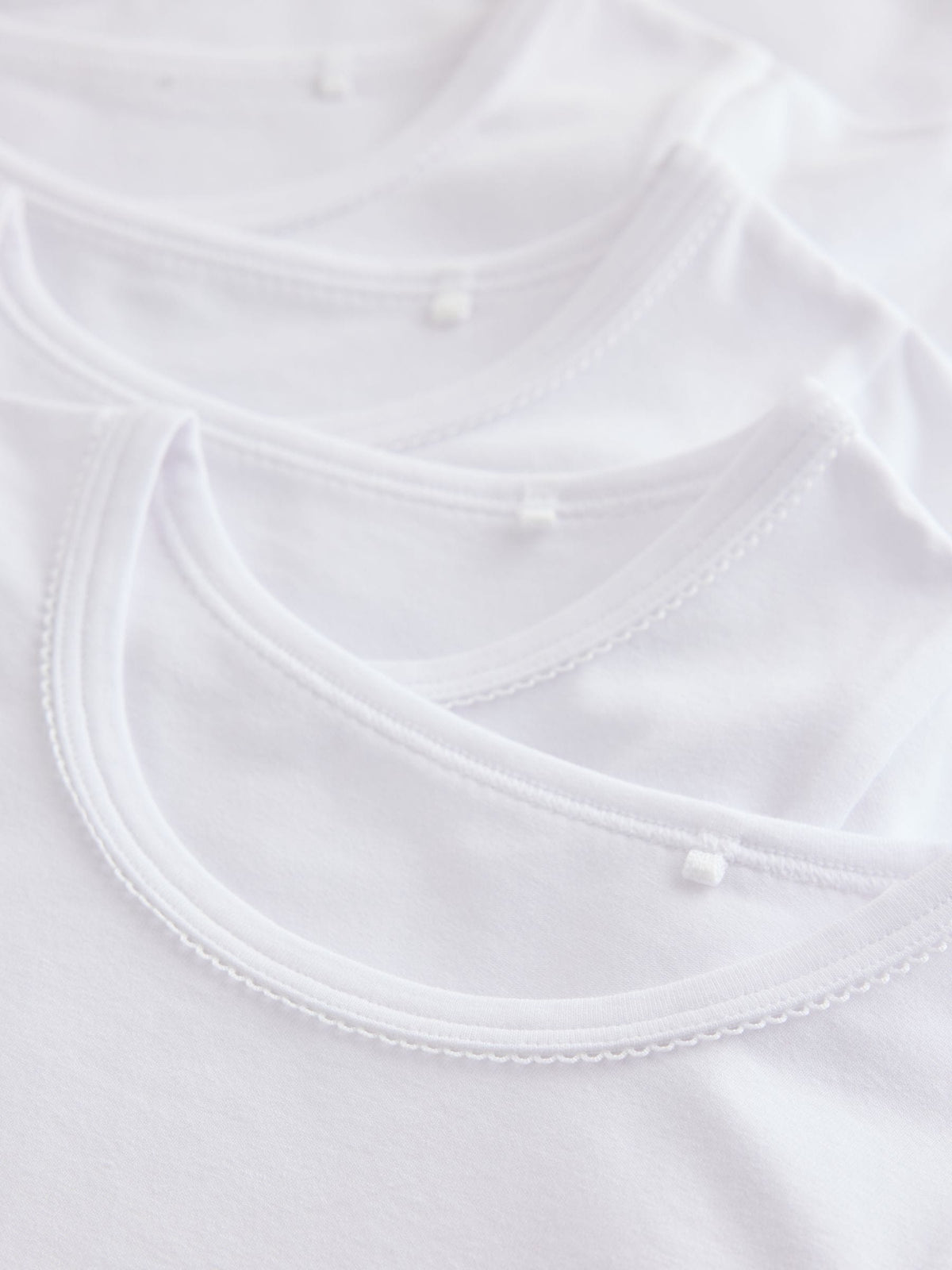 White Short Sleeve Vests 5 Pack (1.5-16yrs)