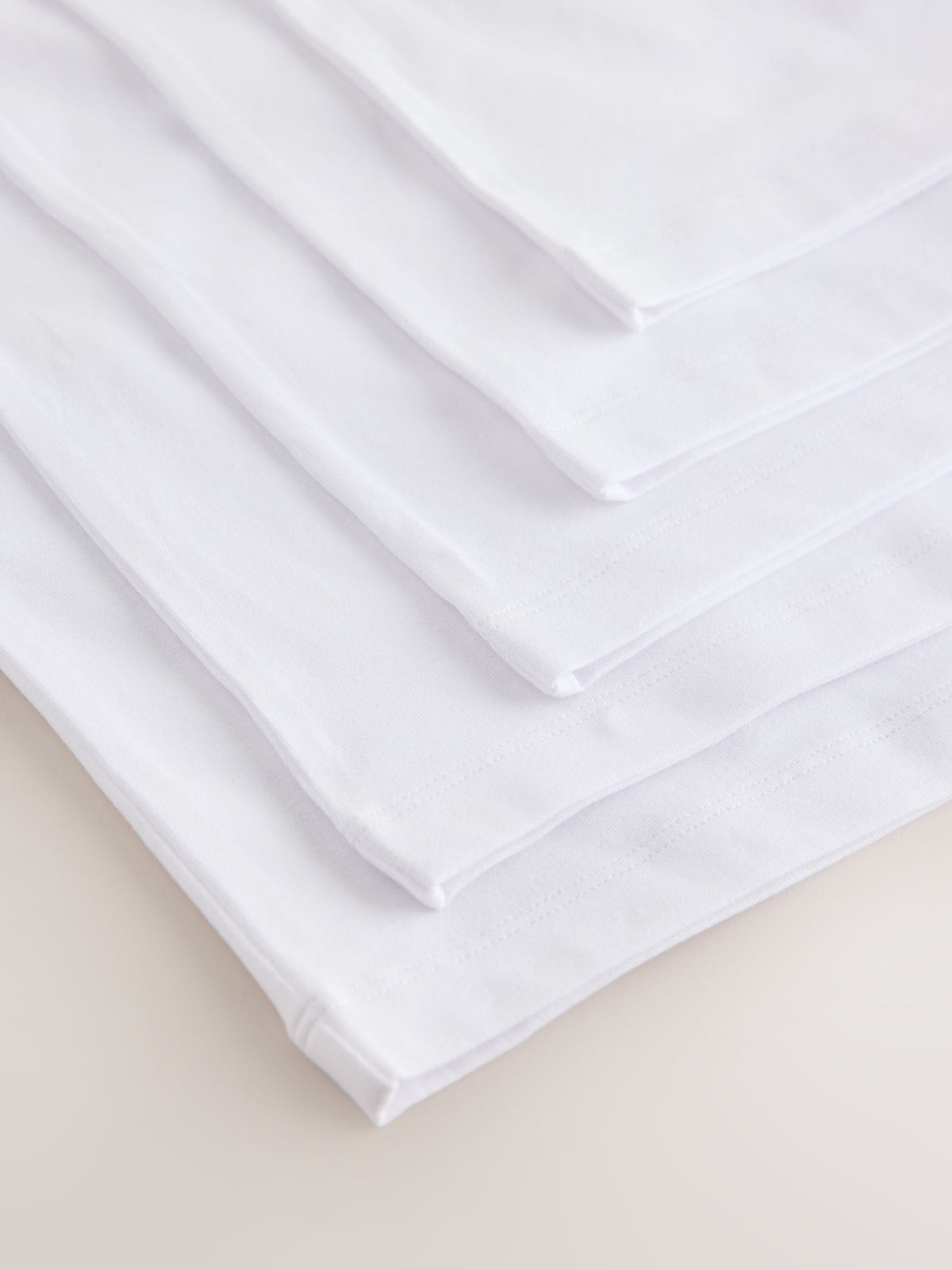 White Short Sleeve Vests 5 Pack (1.5-16yrs)
