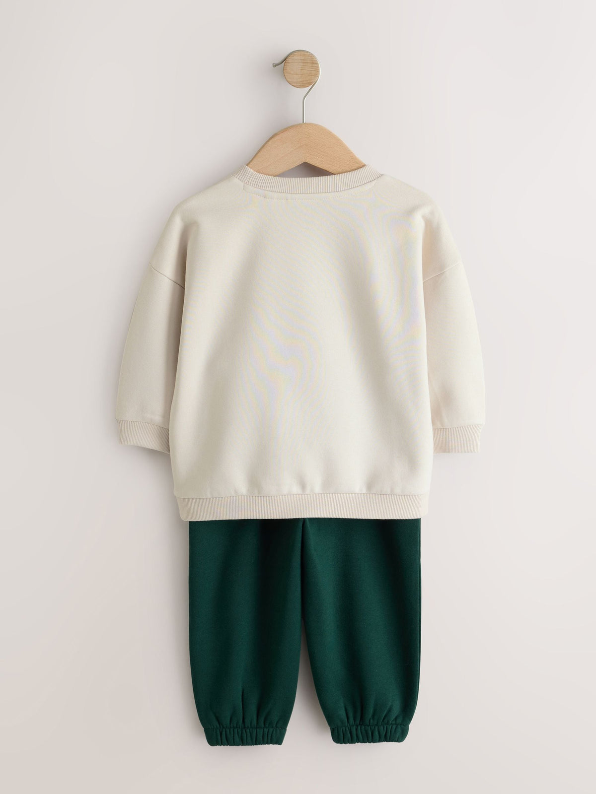 Ecru Crew Neck Joggers Set (3mths-7yrs)