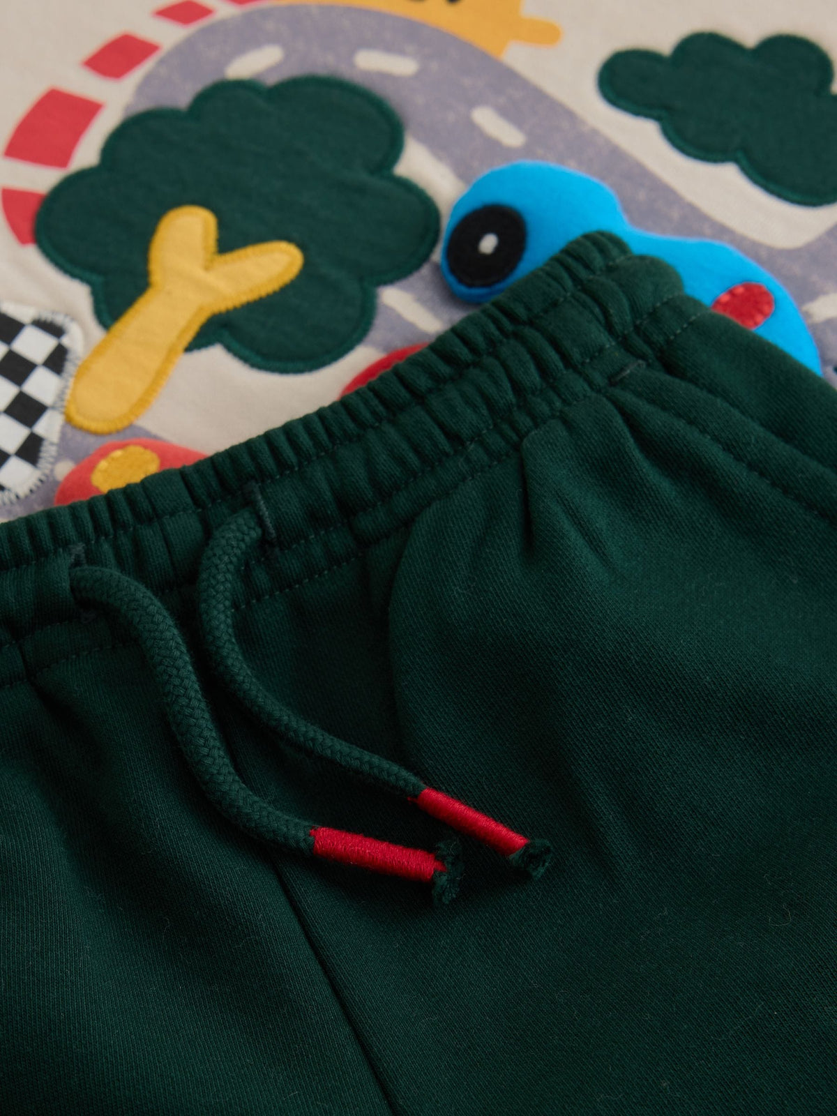 Ecru Crew Neck Joggers Set (3mths-7yrs)