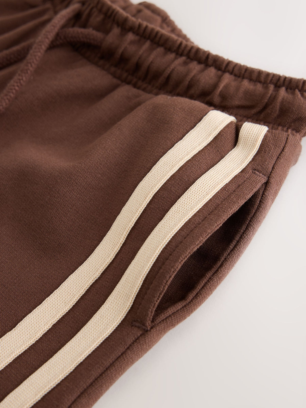 Ecru/Choc Crew Neck Joggers Set (3mths-7yrs)