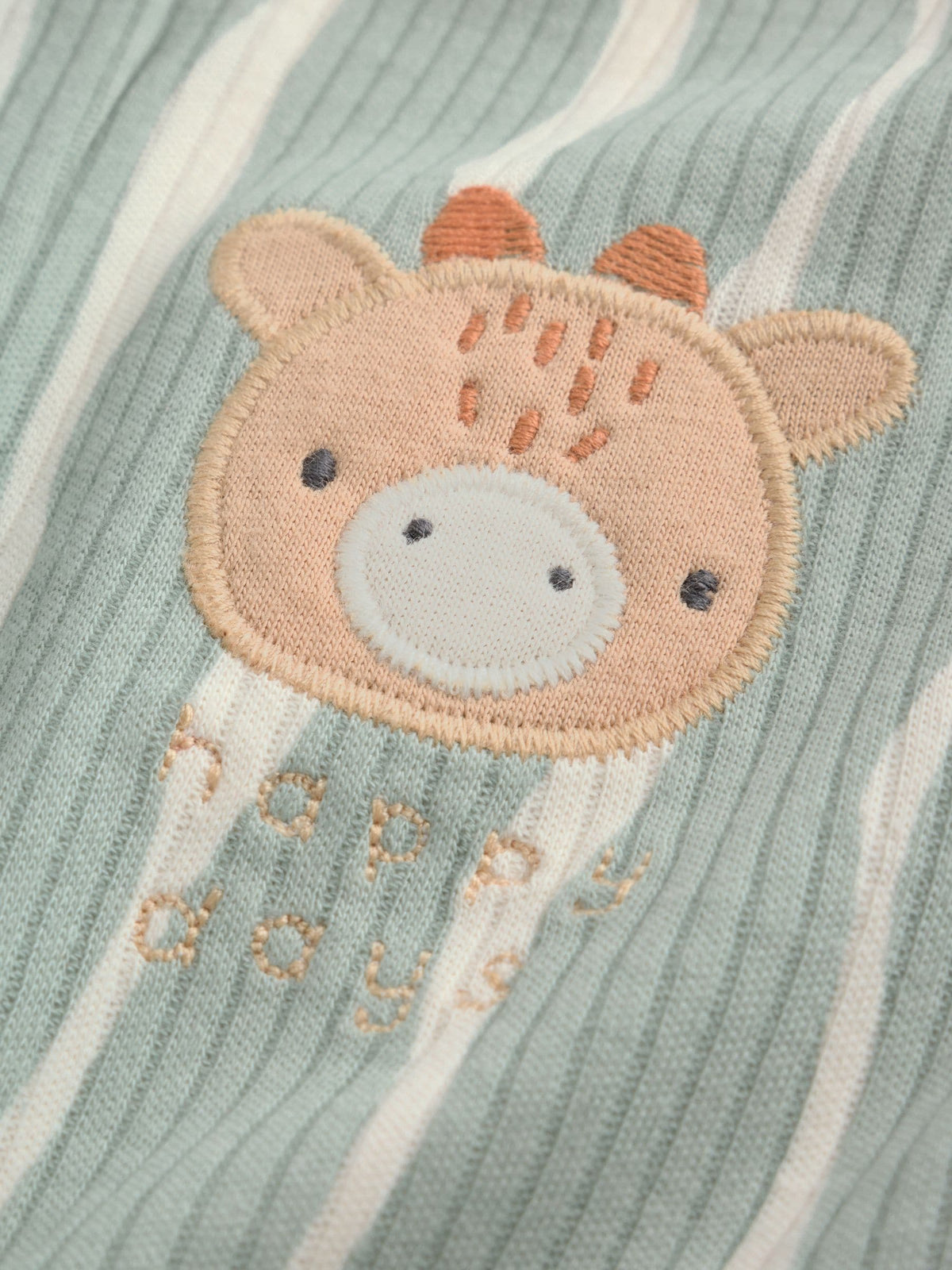 Neutral Safari Baby Sleepsuits 4 Pack (0mths-3yrs)
