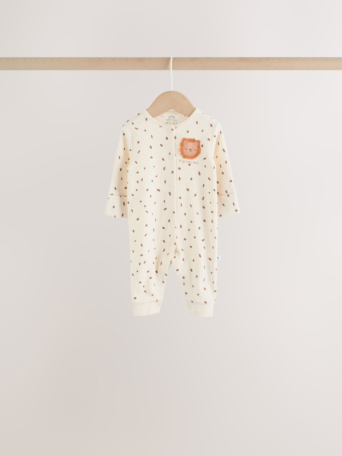 Neutral Safari Baby Sleepsuits 4 Pack (0mths-3yrs)
