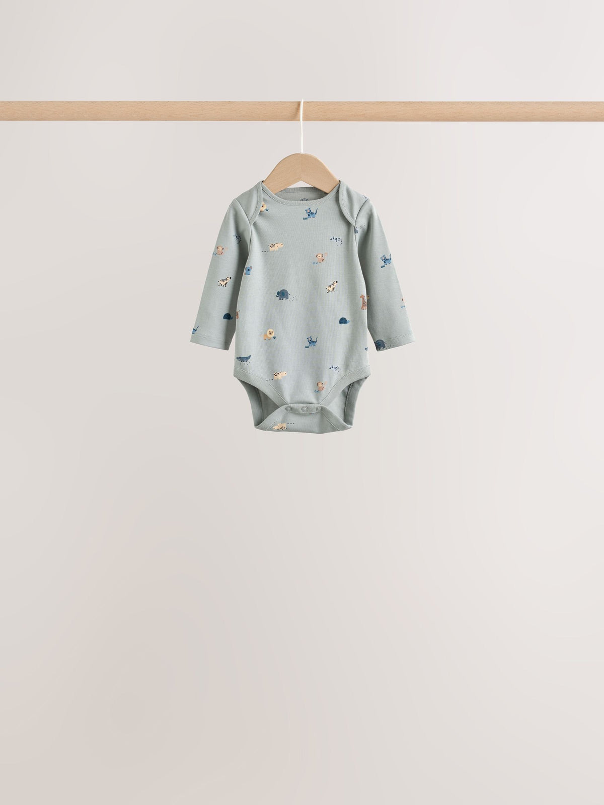 Blue Character Long Sleeve Baby Bodysuit 7 Pack