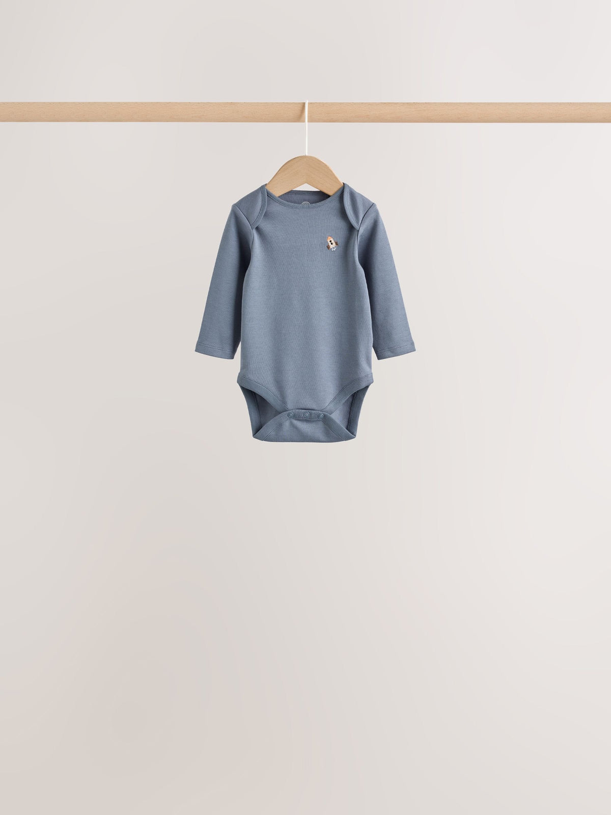 Blue Character Long Sleeve Baby Bodysuit 7 Pack