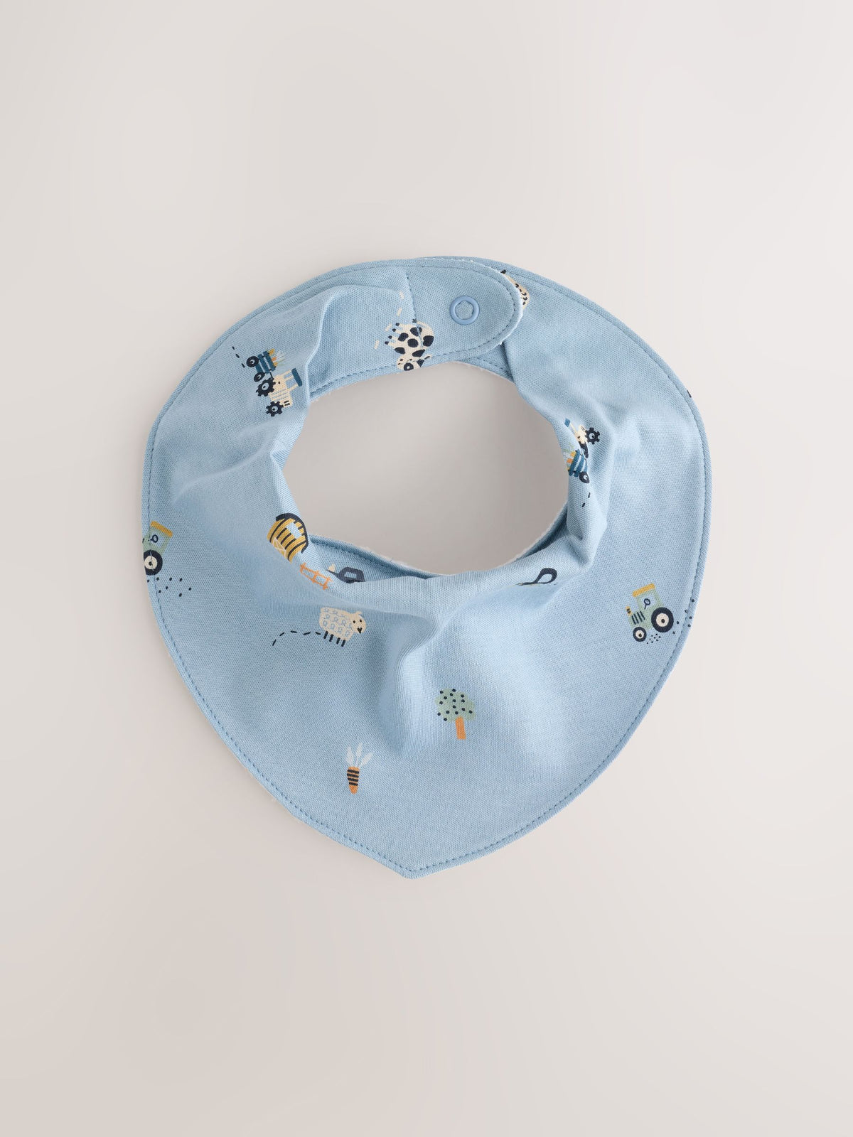 Blue Mini Character Baby Dribble Bibs 5 Pack