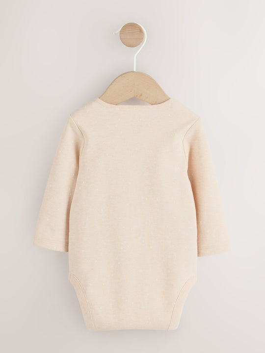 Neutral I Love My Daddy Long Sleeve Baby Bodysuit