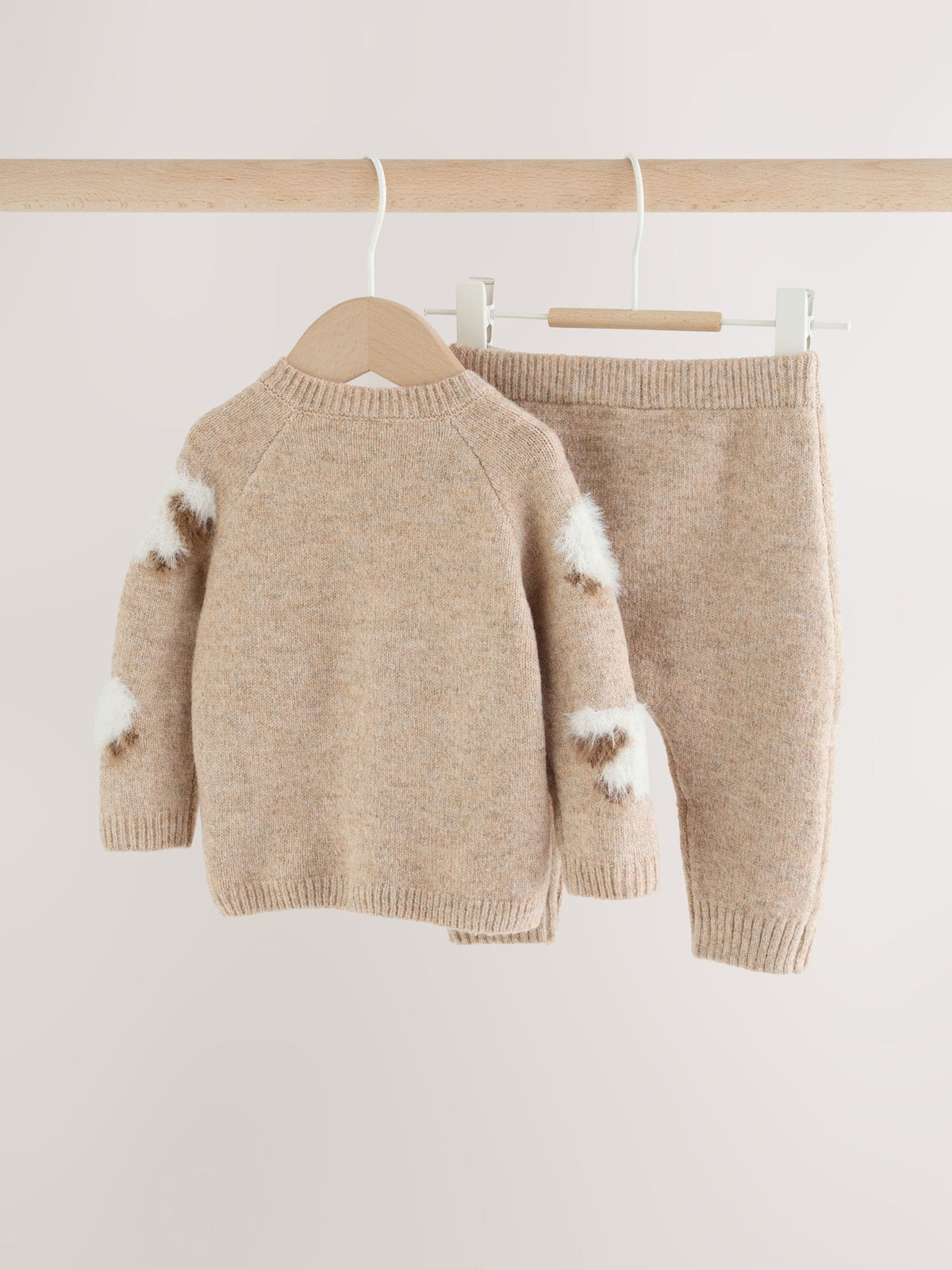 Brown Sheep Baby Knitted Jumper and Leggings Set (0mths-2yrs)