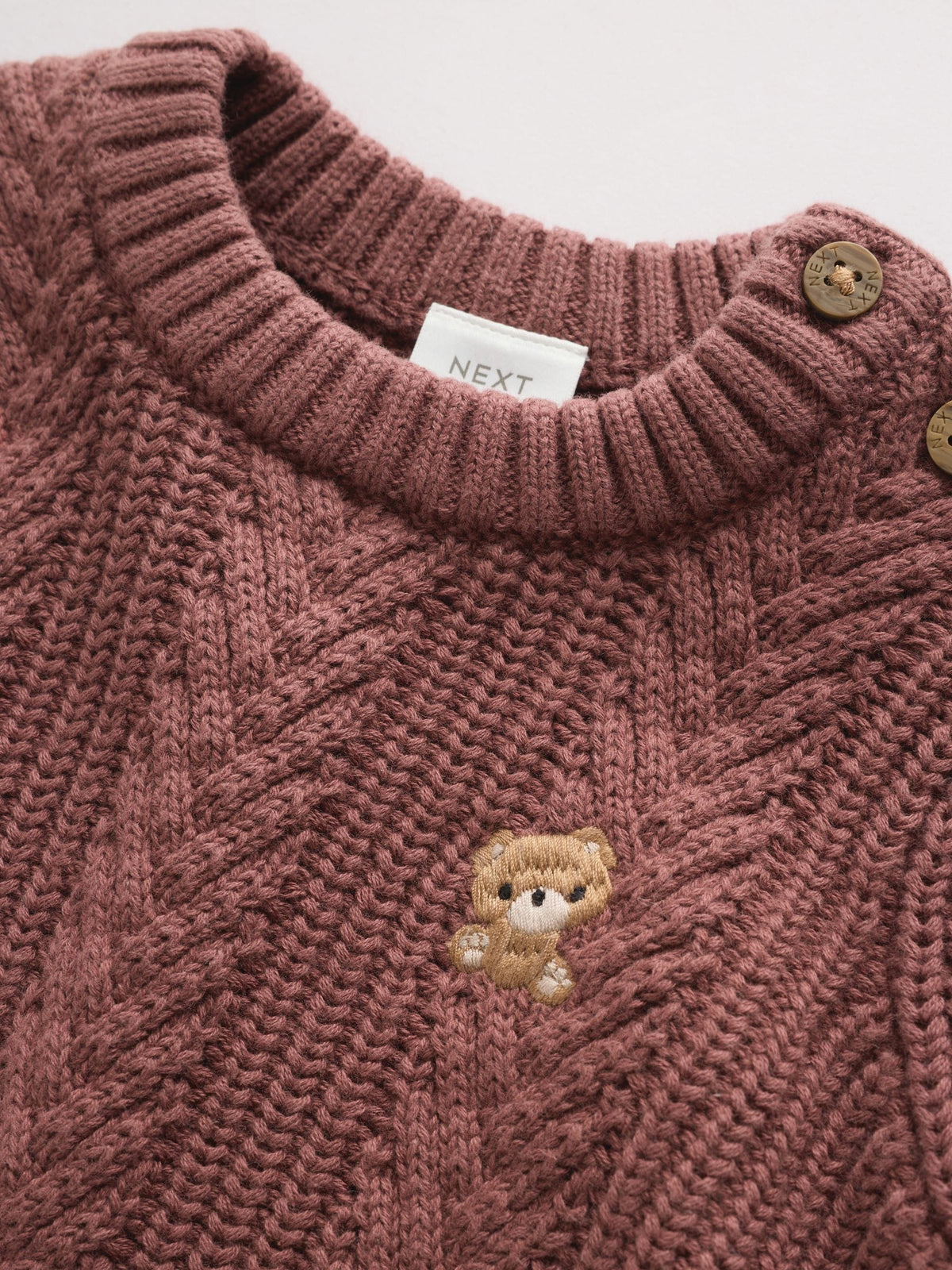 Chocolate Brown Cable Knit Jumper and Leggings Set (0mths-2yrs)