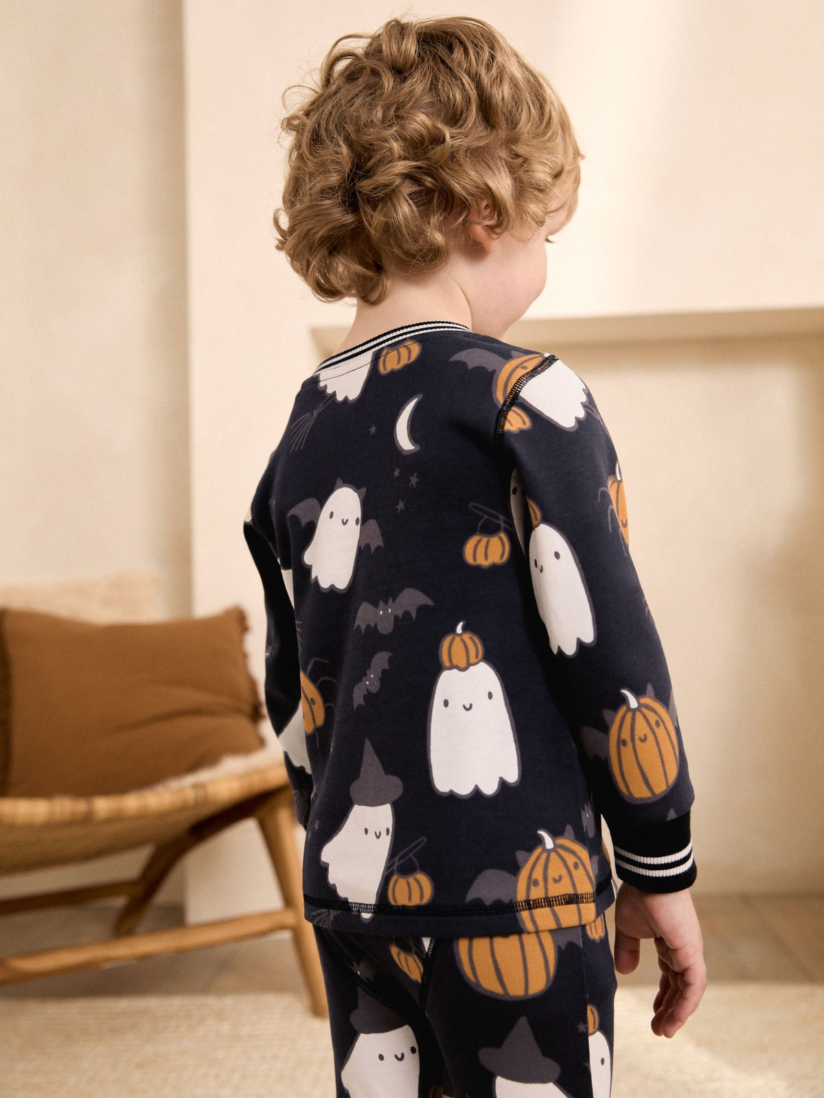 Black Ghost Halloween Pyjamas (9mths-12yrs)