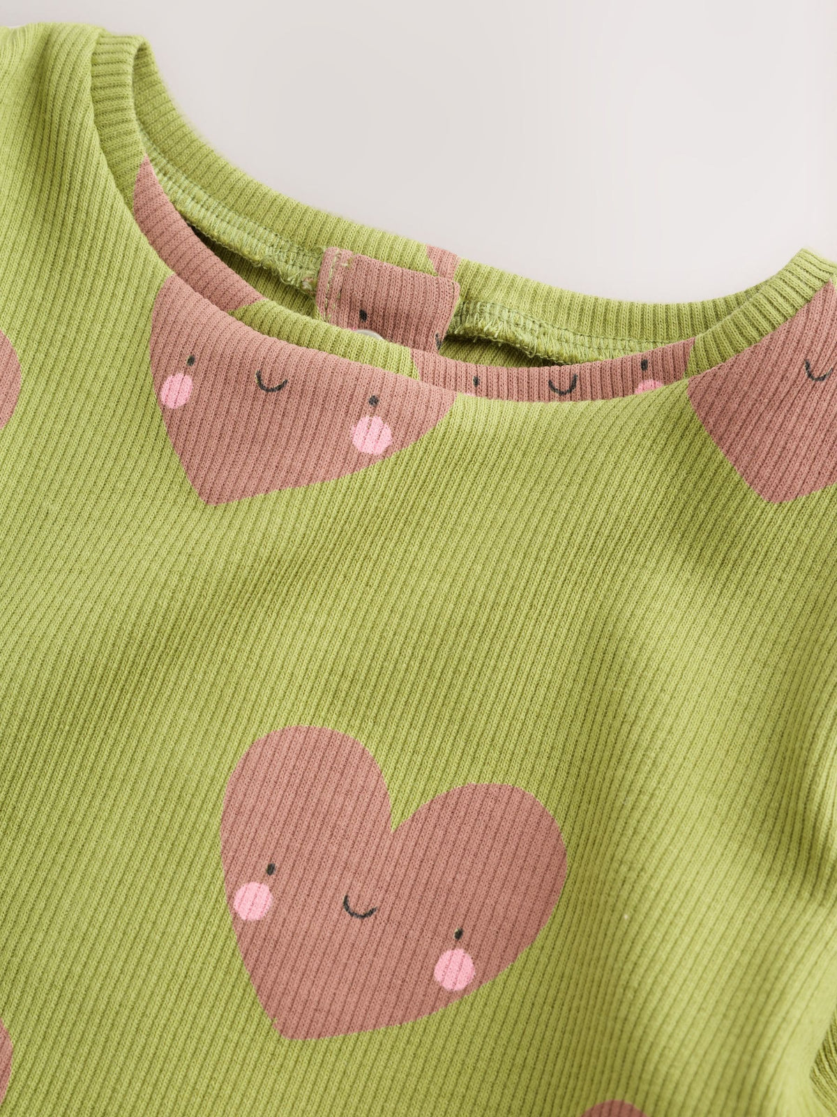 Green Heart Peplum Top and Leggings Baby Set (0mths-2yrs)