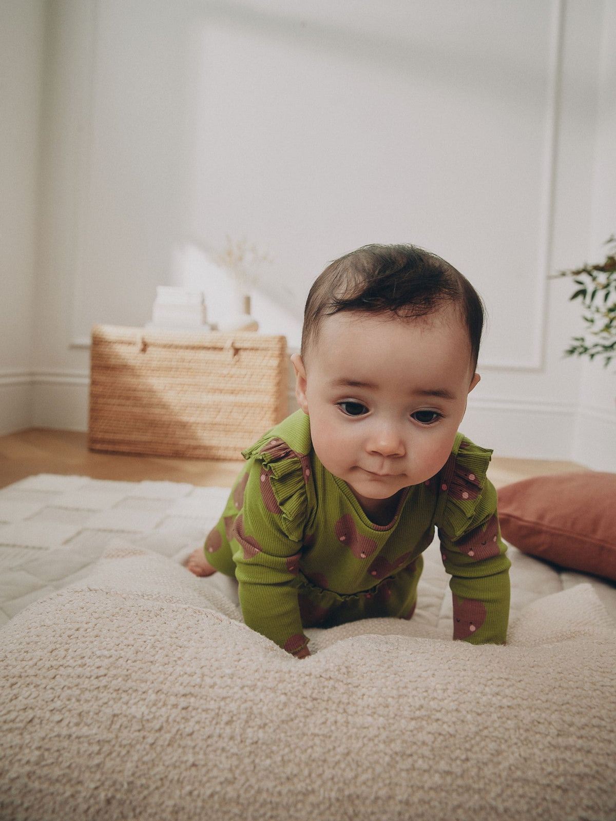Green Heart Peplum Top and Leggings Baby Set (0mths-2yrs)