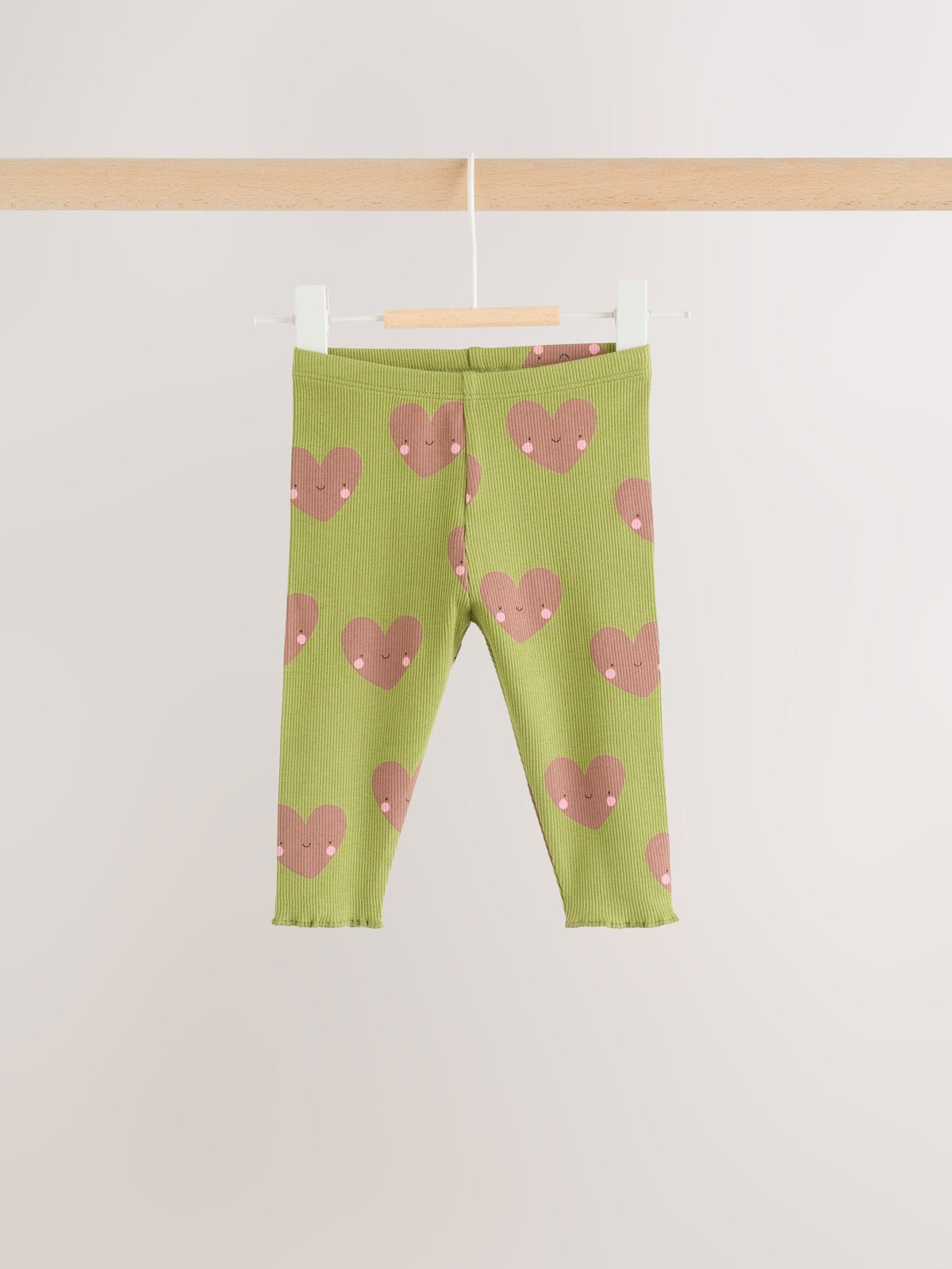 Green Heart Peplum Top and Leggings Baby Set (0mths-2yrs)