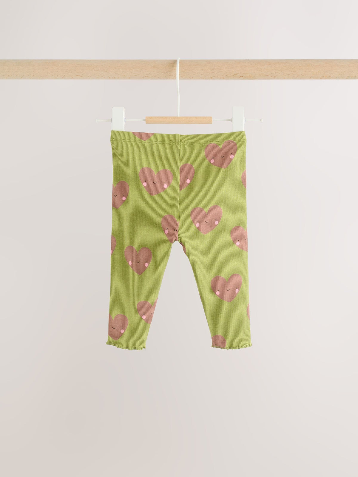 Green Heart Peplum Top and Leggings Baby Set (0mths-2yrs)