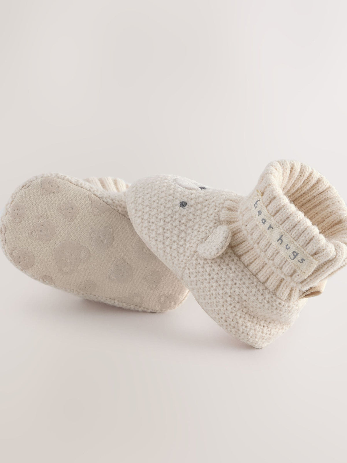 Neutral Bear Baby Sock Top Boot Shoes (0-18mths)