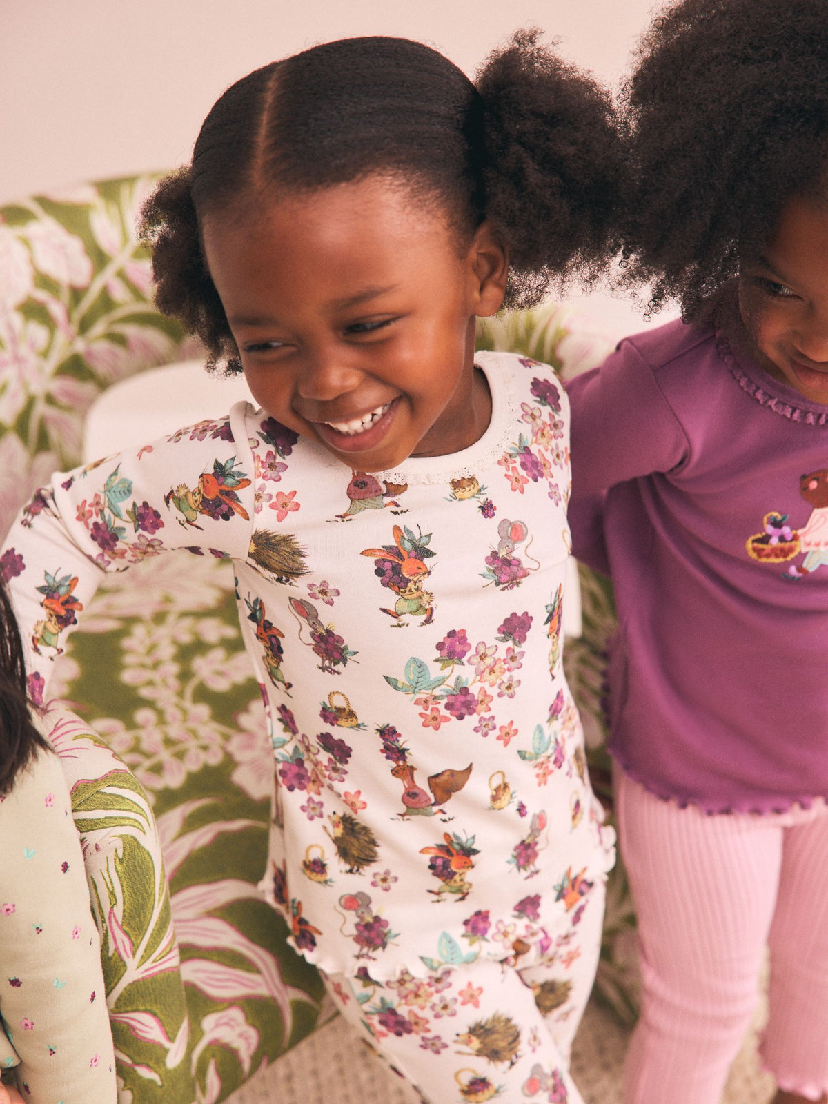 Purple/Green Snuggle Pyjamas 3 Pack (9mths-12yrs)