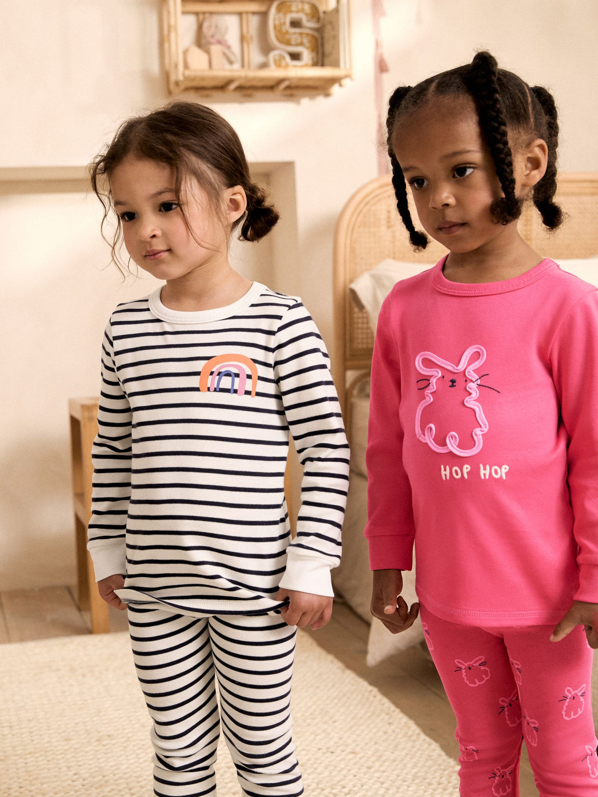 Pink/Blue Snuggle Pyjamas 3 Pack (9mths-12yrs)
