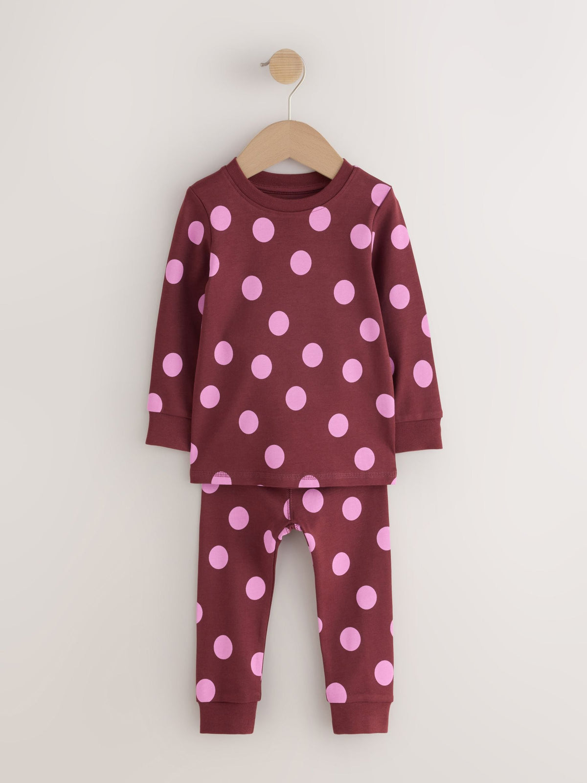 Purple and Orange Spot Snuggle Pyjamas 3 Pack (9mths-12yrs)