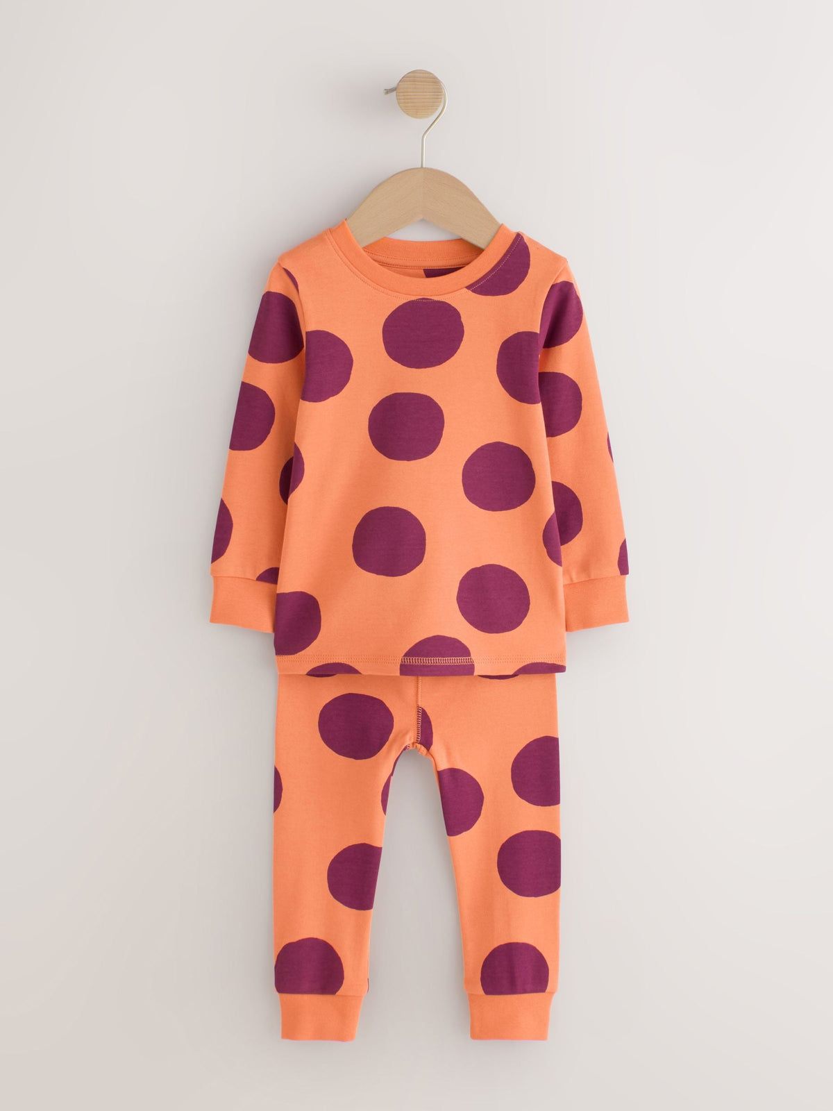 Purple and Orange Spot Snuggle Pyjamas 3 Pack (9mths-12yrs)