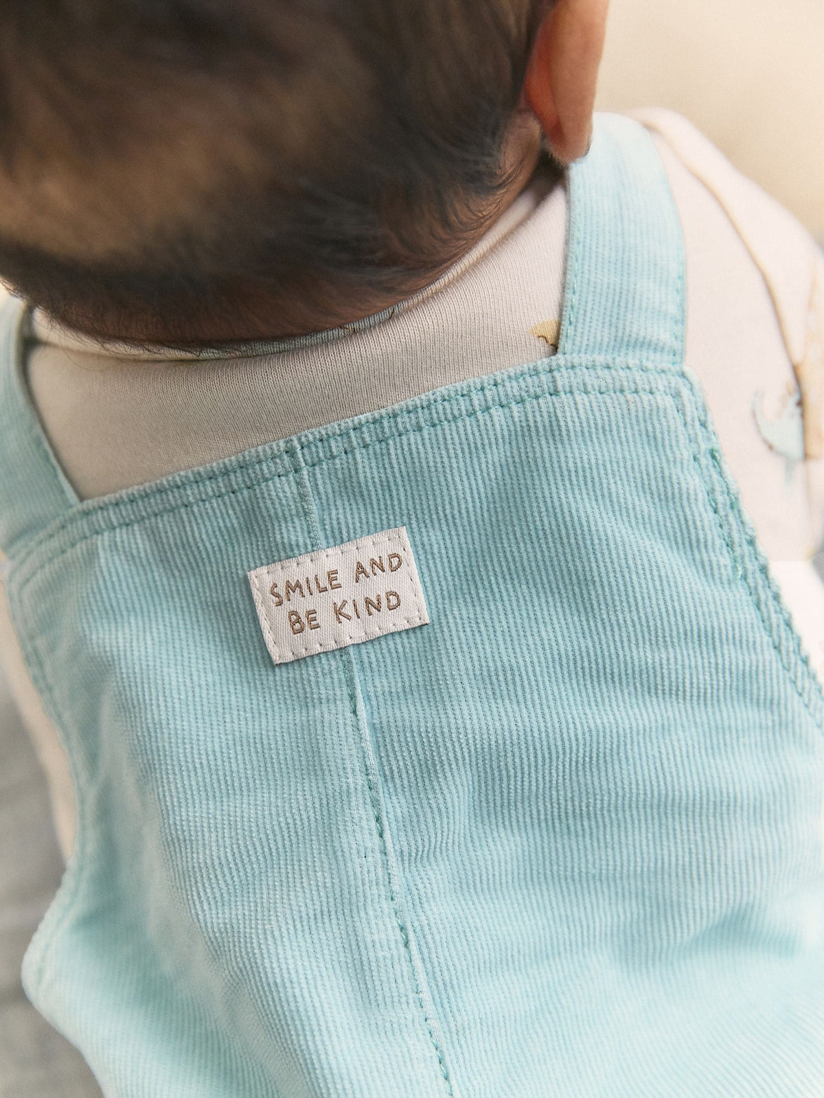 Blue Dino Cord Dungarees and Bodysuit Baby Set (0mths-3yrs)