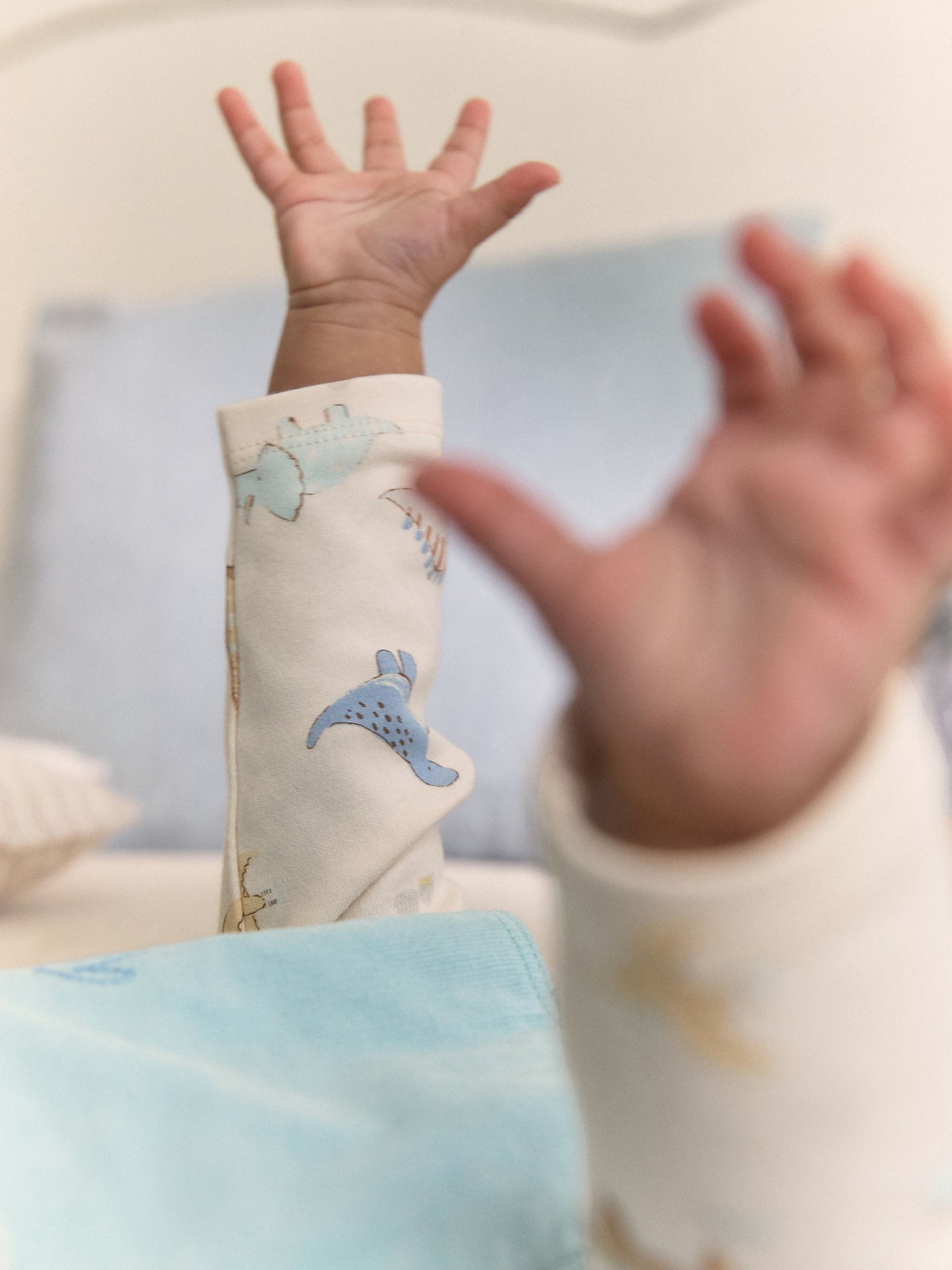 Blue Dino Cord Dungarees and Bodysuit Baby Set (0mths-3yrs)