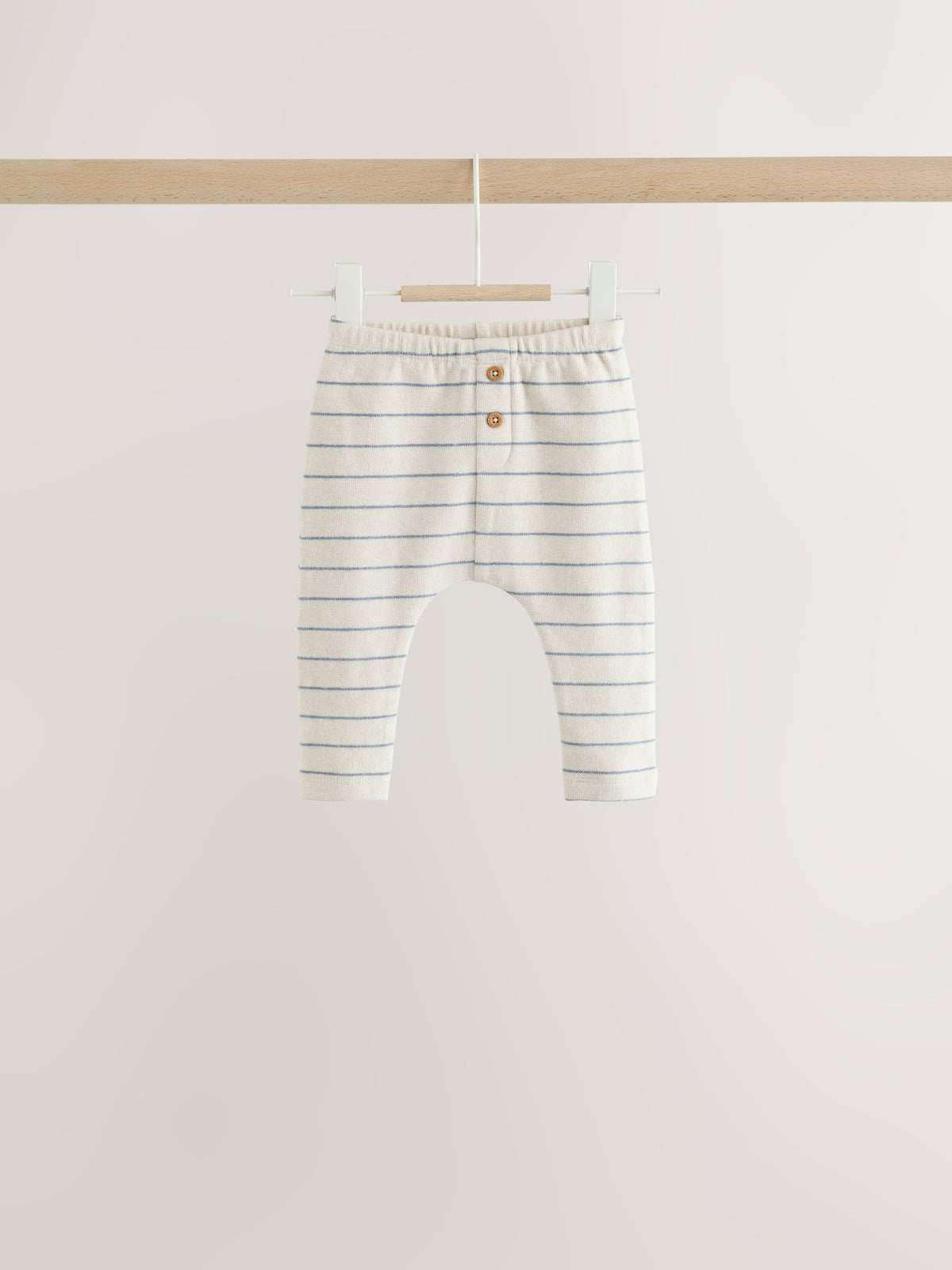 Blue/Cream Stripe Top and Leggings Baby Set (0mths-2yrs)