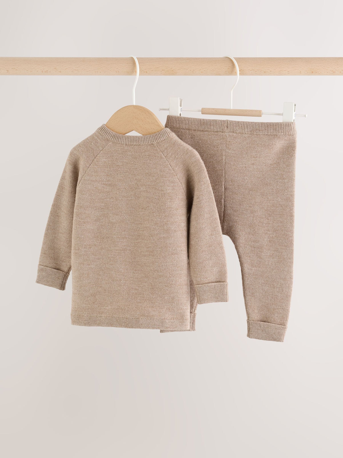 Neutral Knitted Jumper and Leggings Baby Set (0mths-2yrs)