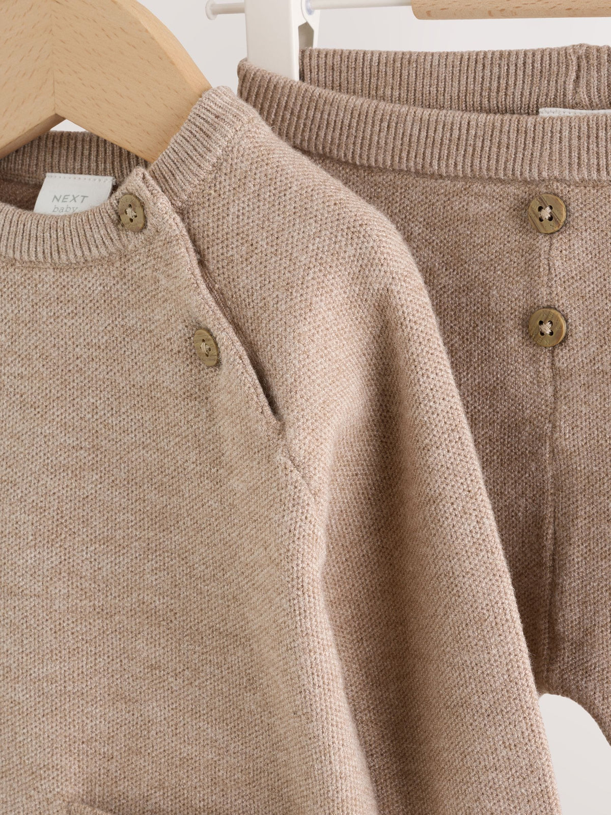 Neutral Knitted Jumper and Leggings Baby Set (0mths-2yrs)