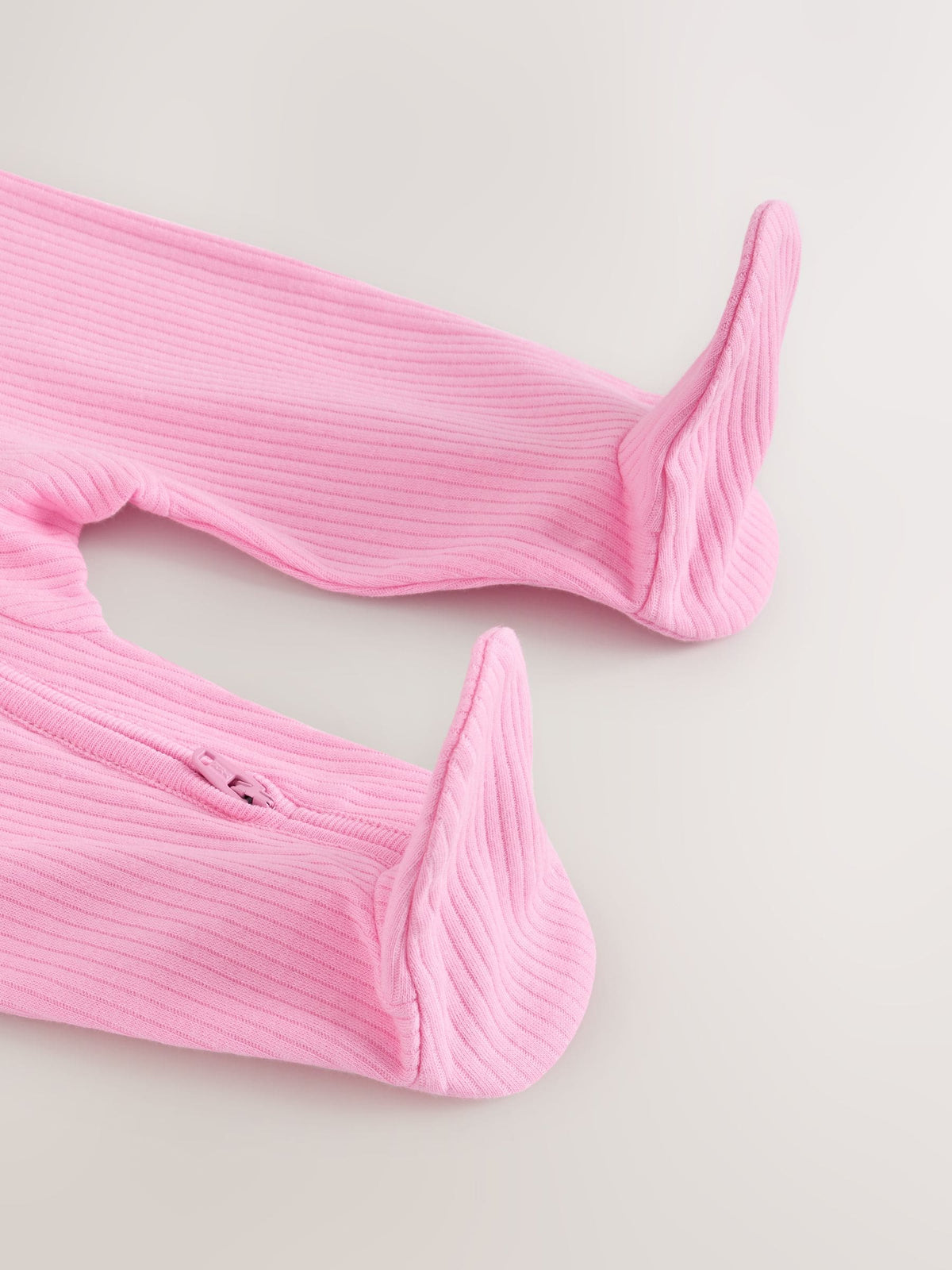 Pink Two Way Zip Baby Sleepsuits 3 Pack (0-2yrs)
