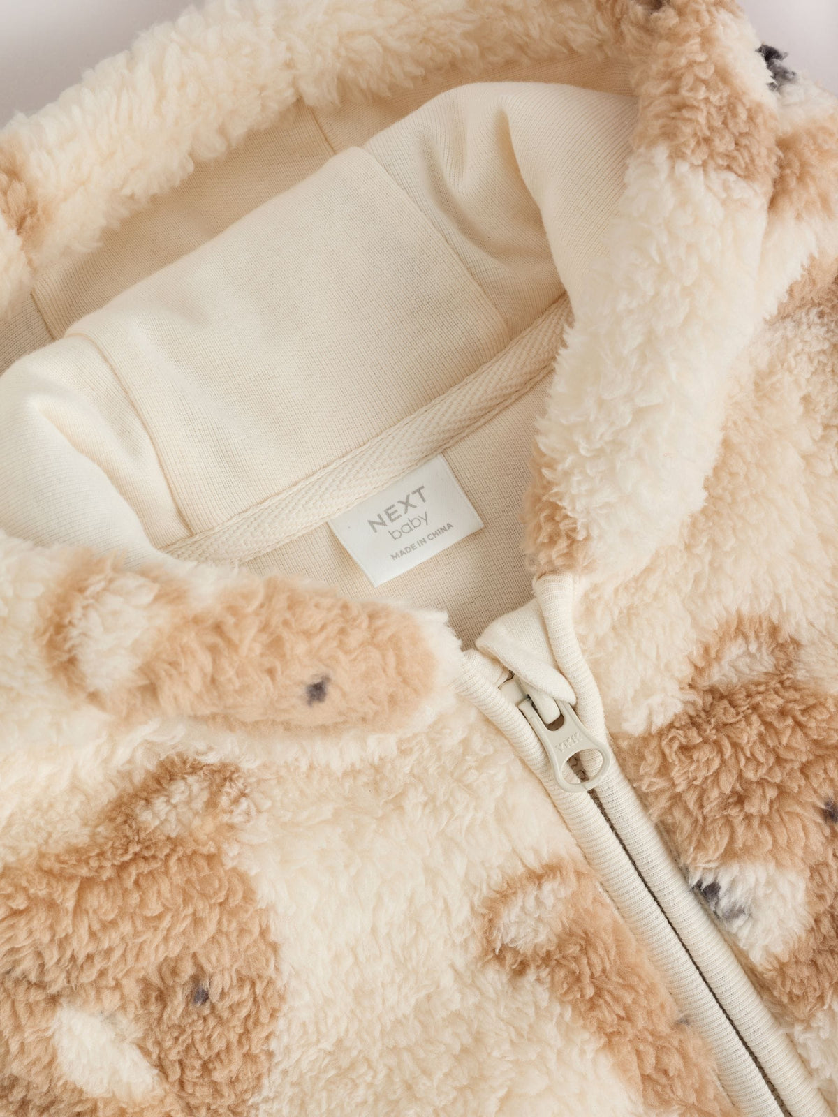 Neutral Bear Fleece Baby Pramsuit (0mths-2yrs)