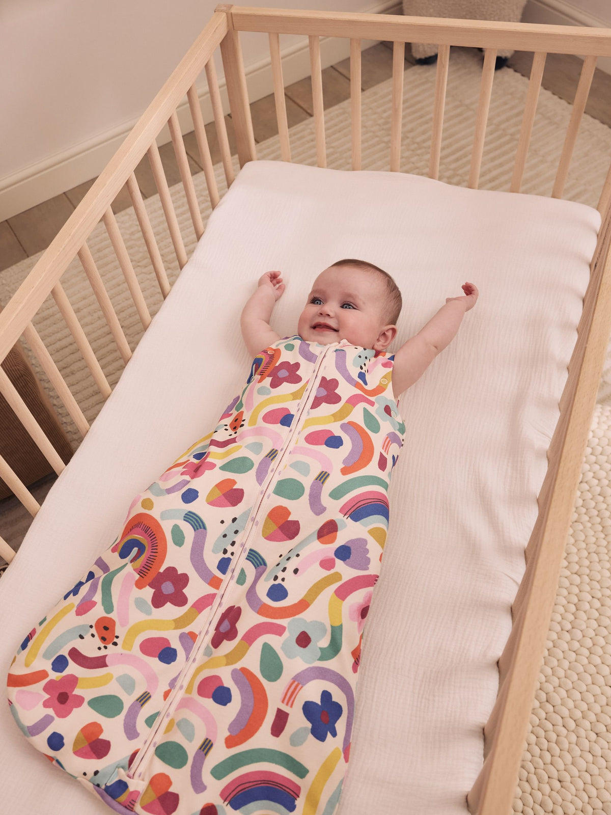 Bright Wiggle 2.5 Tog Removable Sleeve Baby Sleep Bag