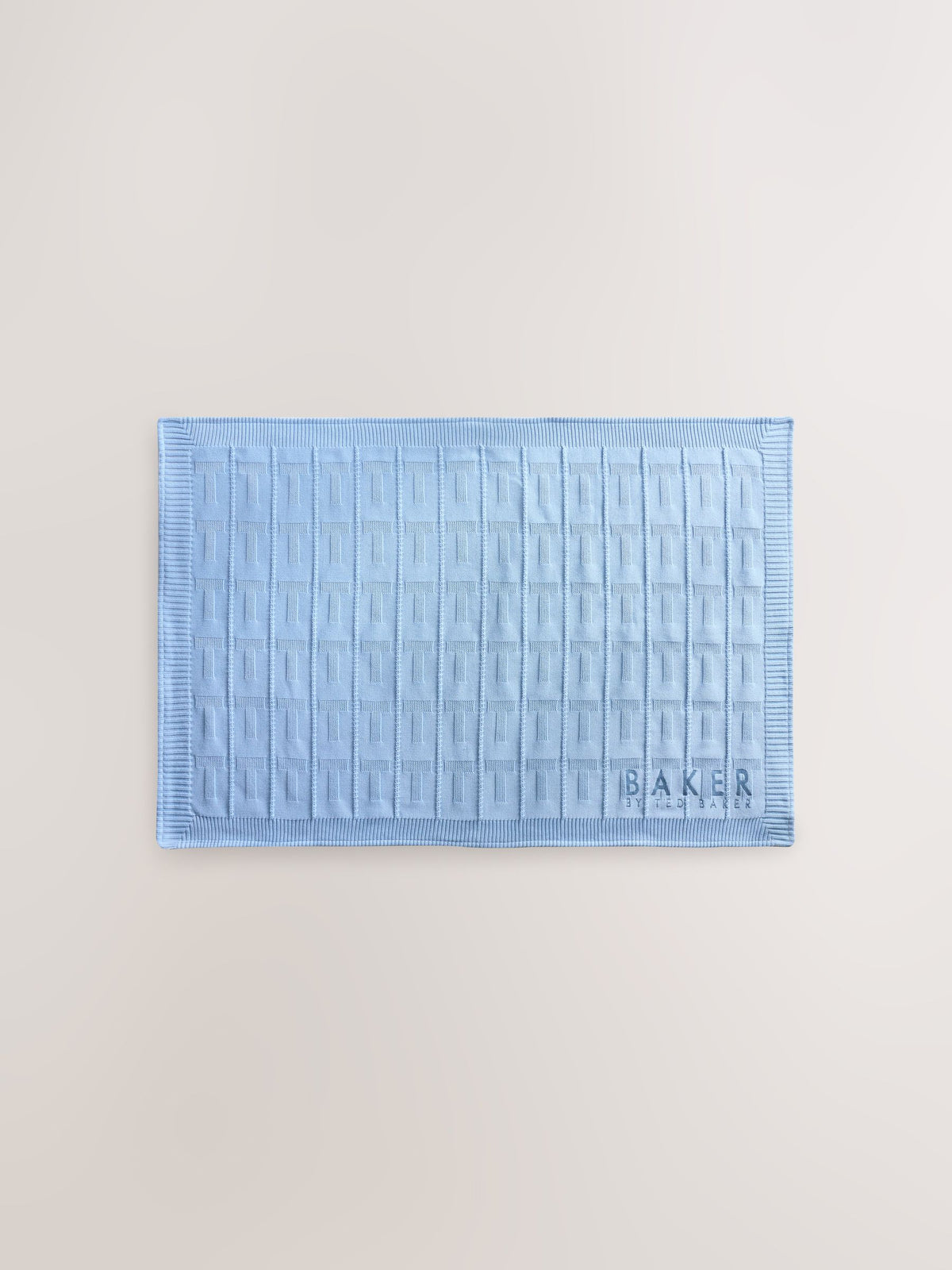 Baker by Ted Baker Blue Knitted Blanket