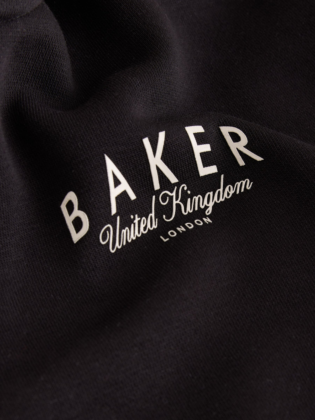 Baker by Ted Baker Black 3 Piece Varsity Hoodie T-Shirt and Joggers Set