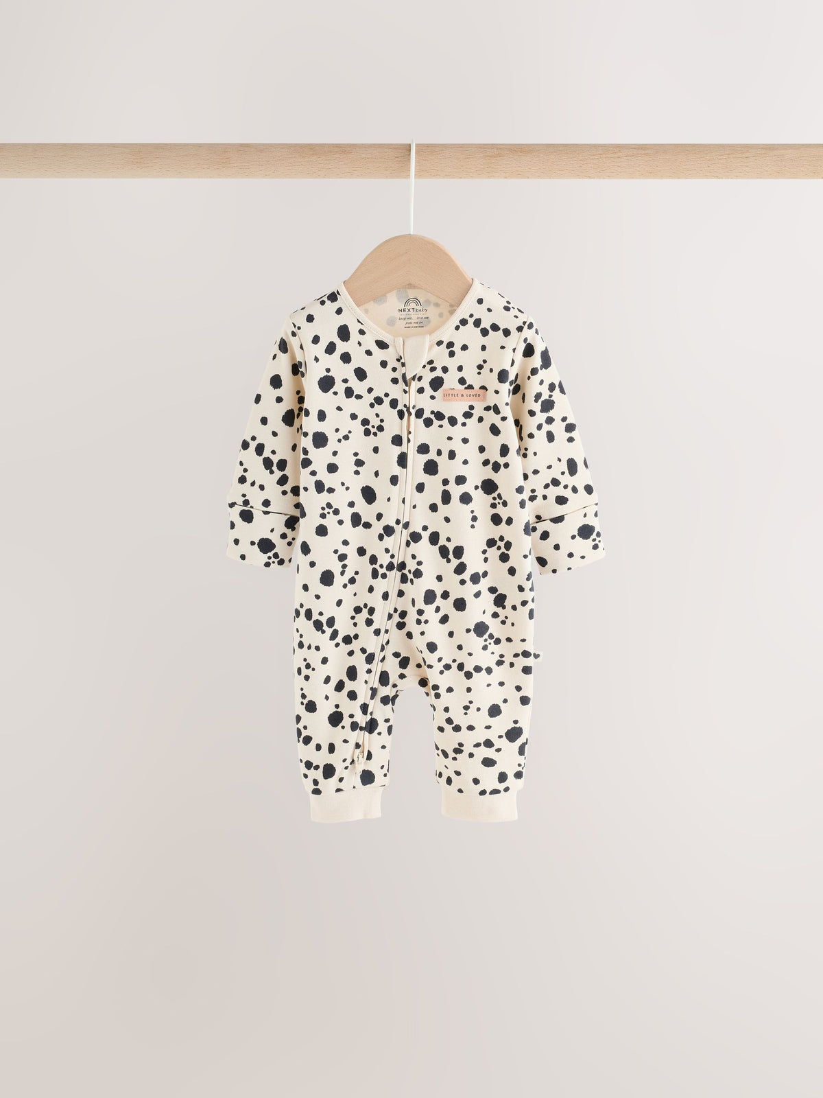 Brown Dog Two Way Zip Baby Sleepsuits 3 Pack (0-3yrs)