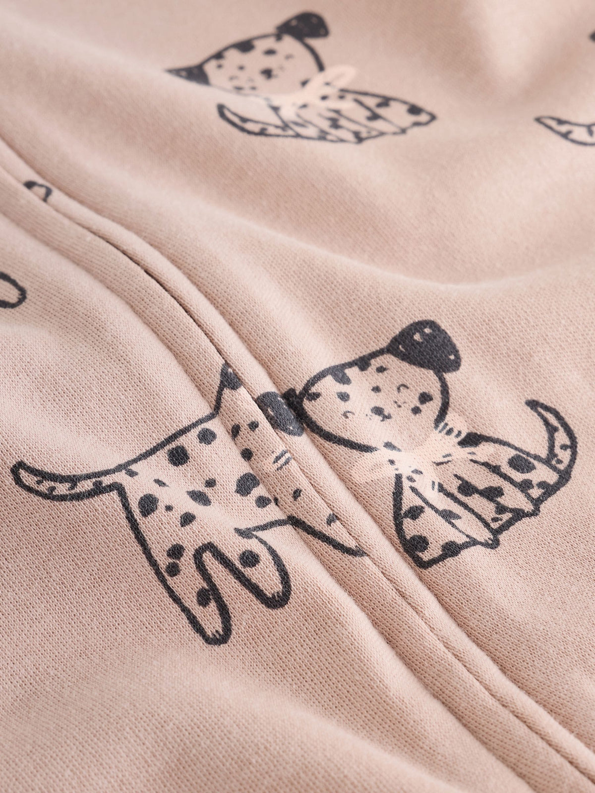 Brown Dog Two Way Zip Baby Sleepsuits 3 Pack (0-3yrs)