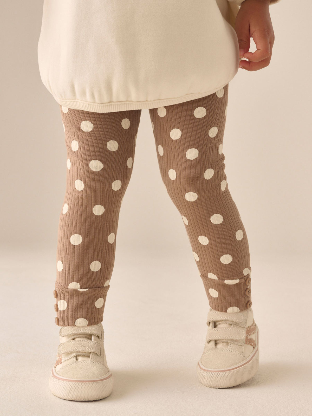 Cream Spot Sweatshirt and Leggings Set (3mths-7yrs)