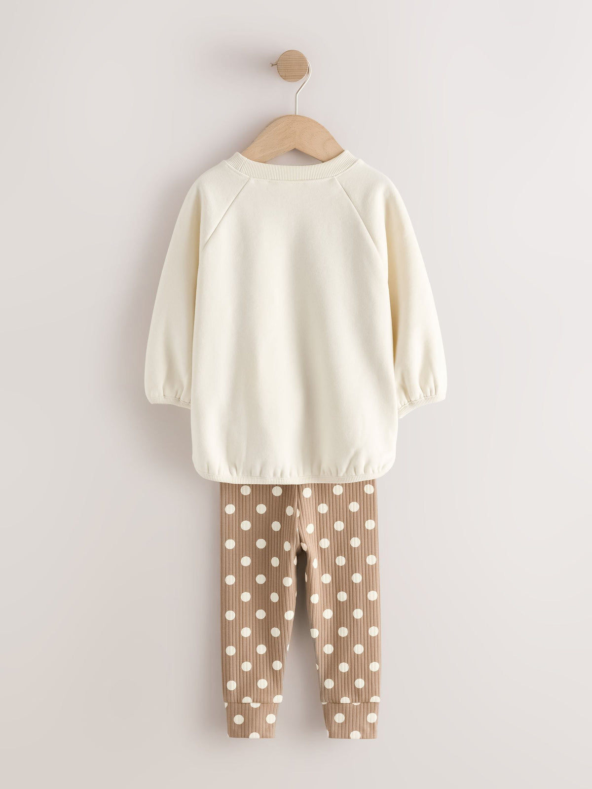 Cream Spot Sweatshirt and Leggings Set (3mths-7yrs)