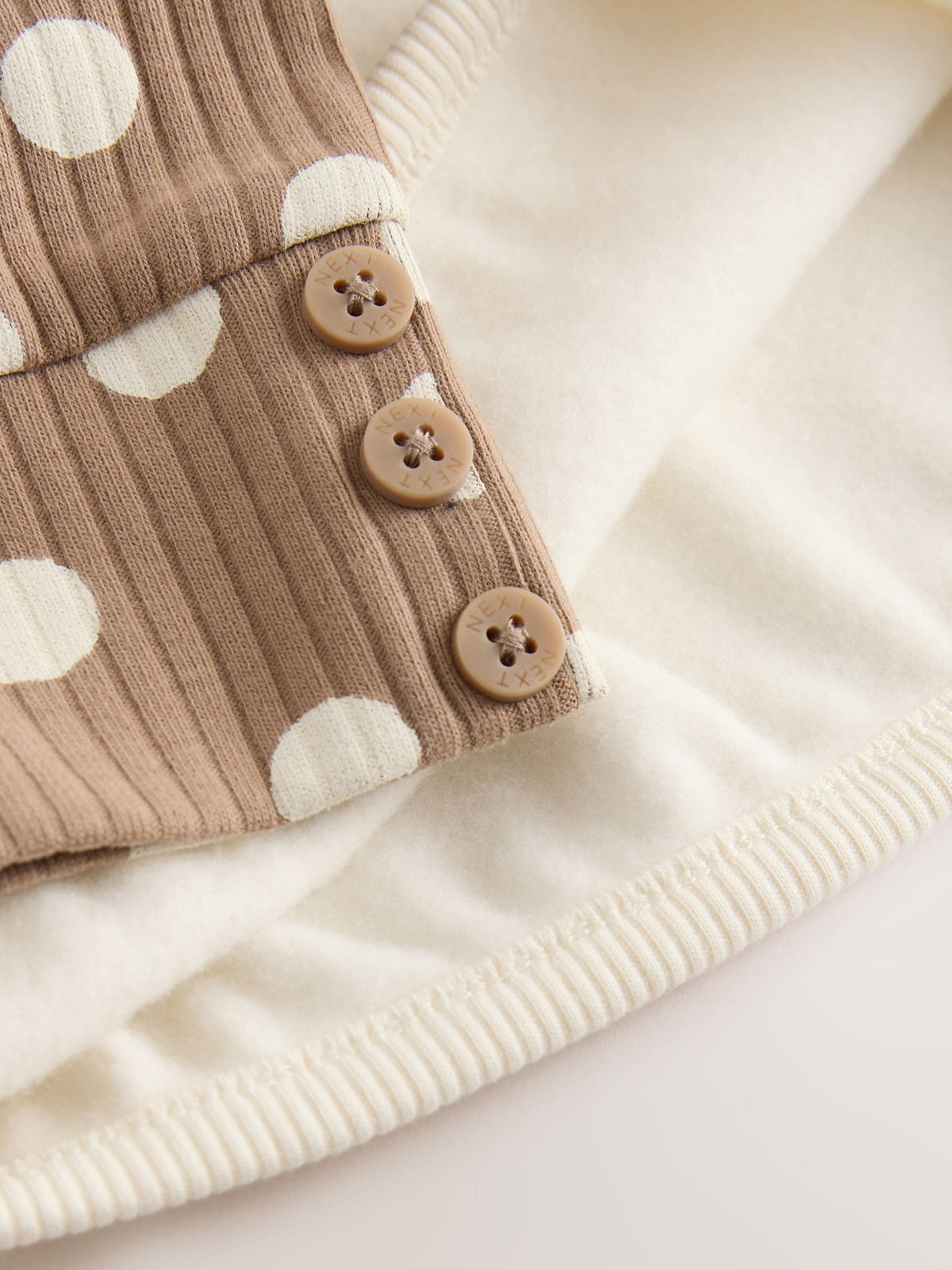 Cream Spot Sweatshirt and Leggings Set (3mths-7yrs)
