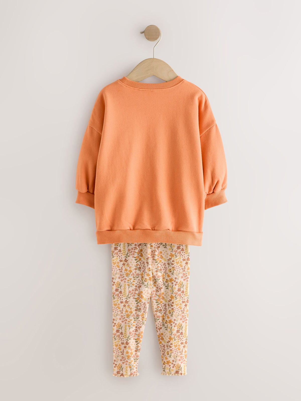 Orange Pumpkin Sweatshirt and Leggings Set (3mths-7yrs)