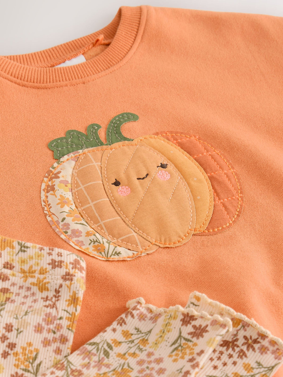 Orange Pumpkin Sweatshirt and Leggings Set (3mths-7yrs)