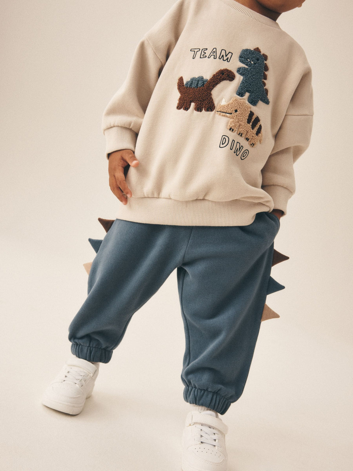 Neutral Crew Neck Joggers Set (3mths-7yrs)