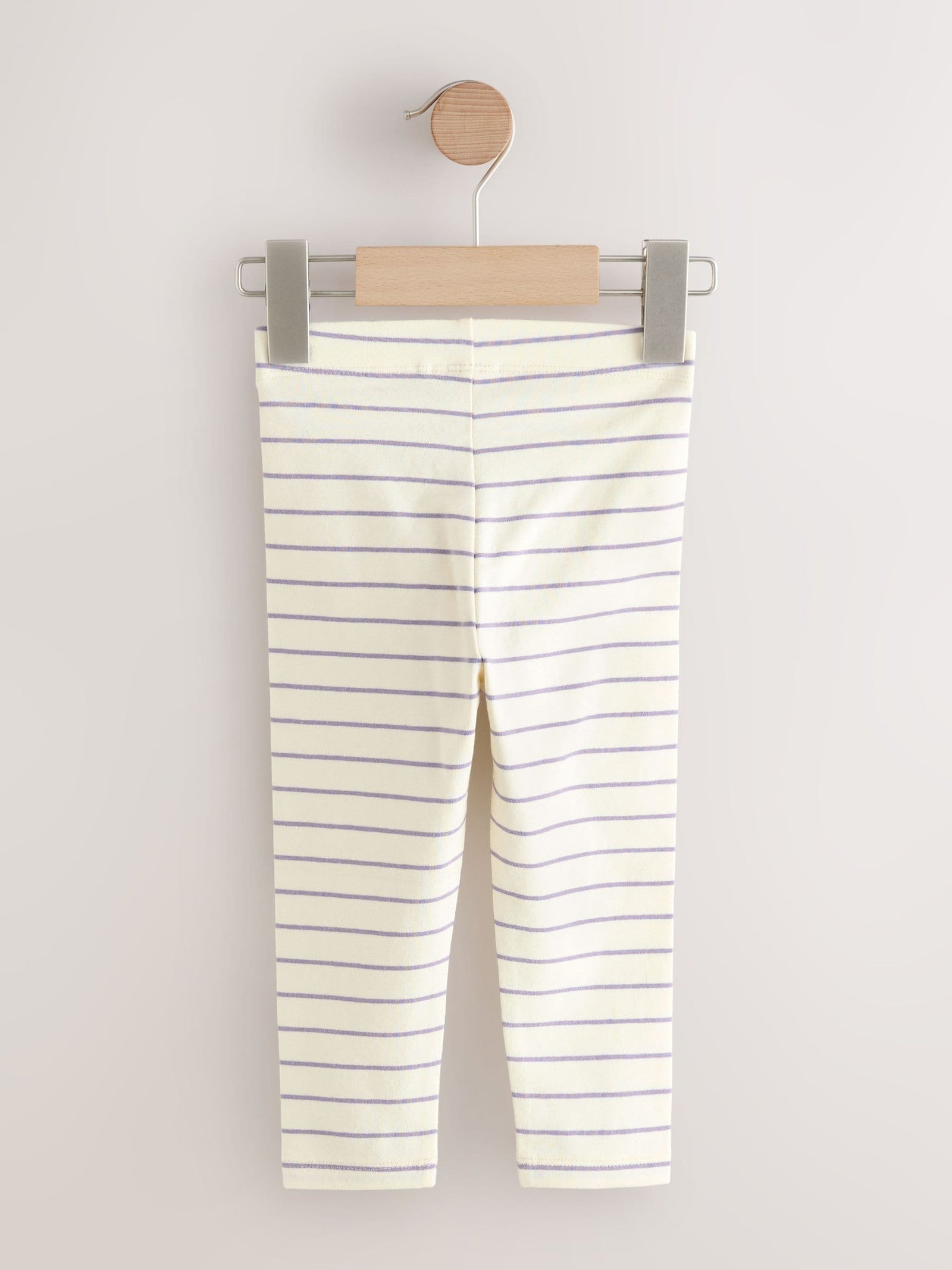 Blue Stripe Plain Leggings (3mths-7yrs)