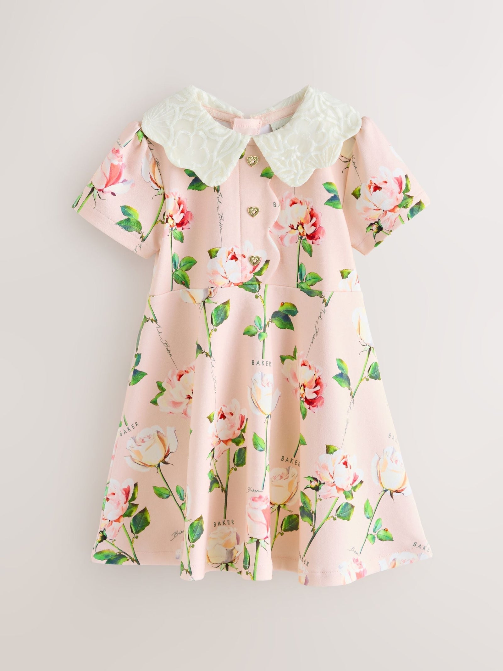 Baker by Ted Baker Lace Collared Ponte Dress