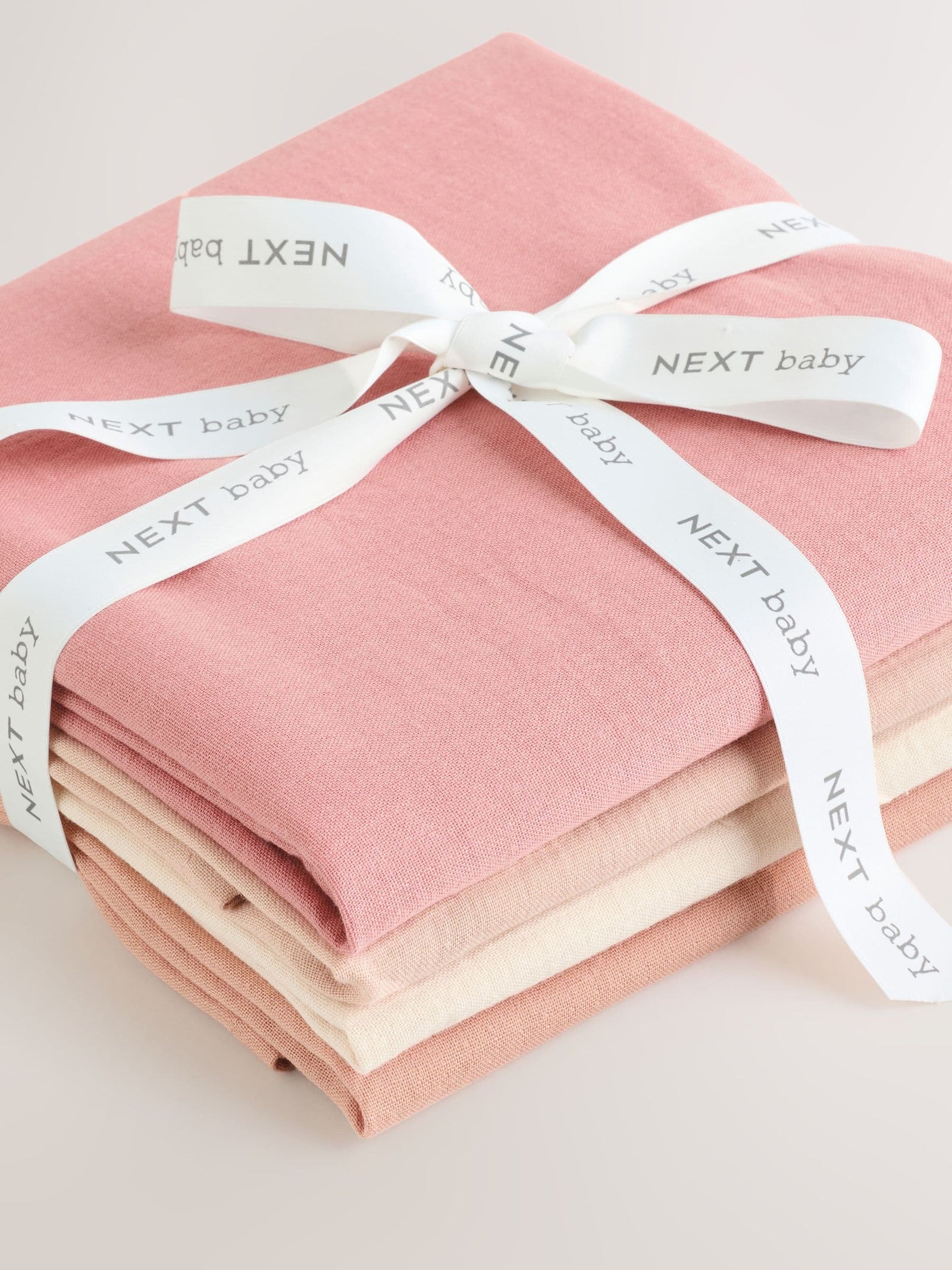 Pink Baby Muslins Cloths 4 Pack