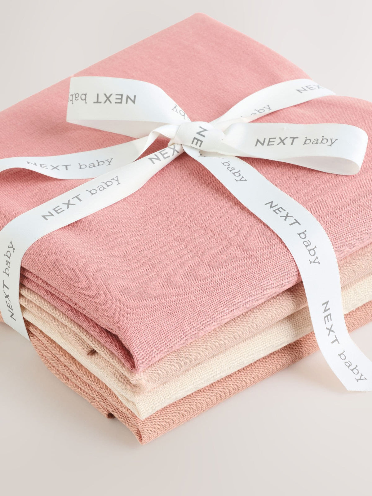 Pink Baby Muslins Cloths 4 Pack