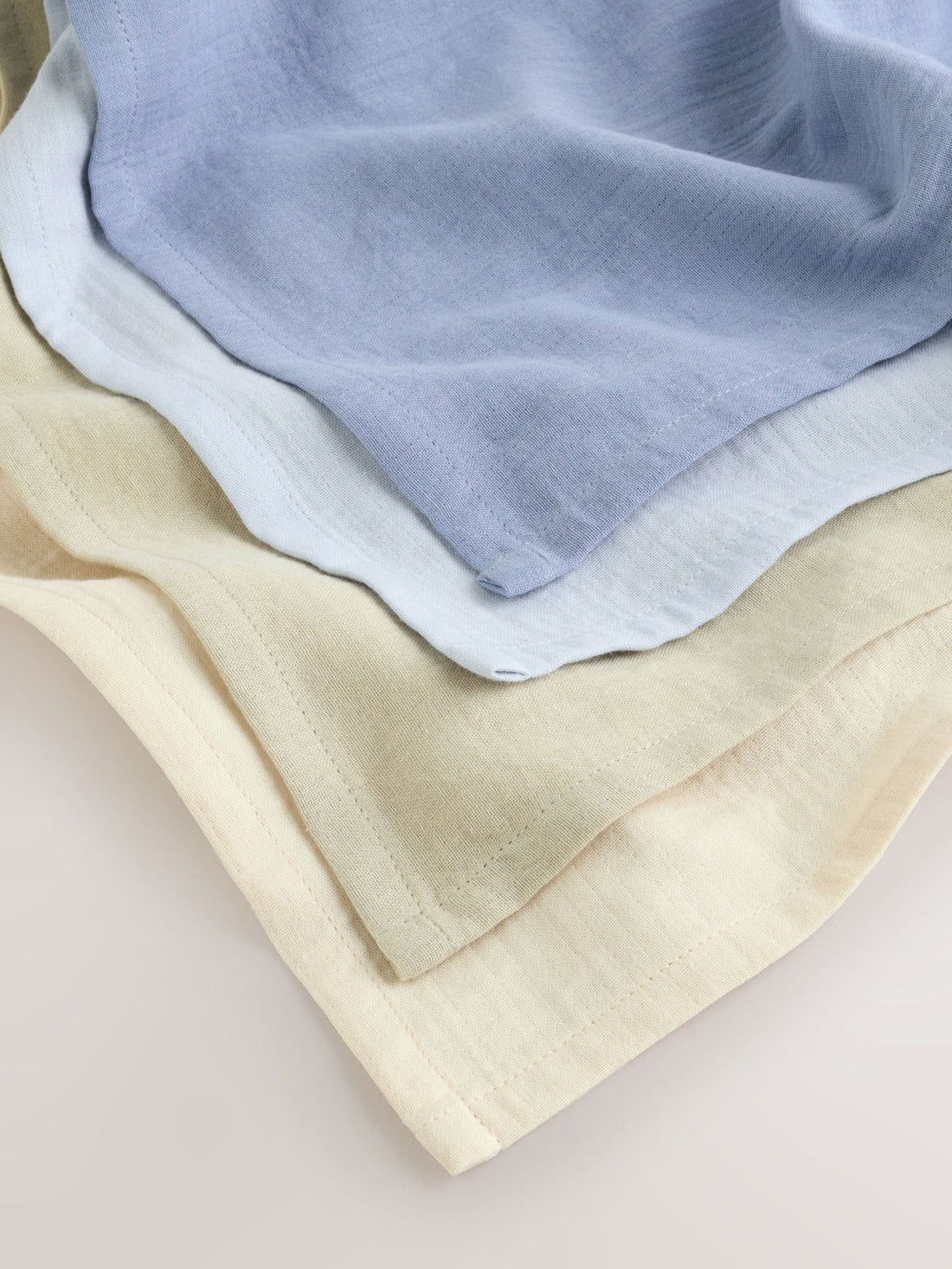Blue Baby Muslins Cloths 4 Pack