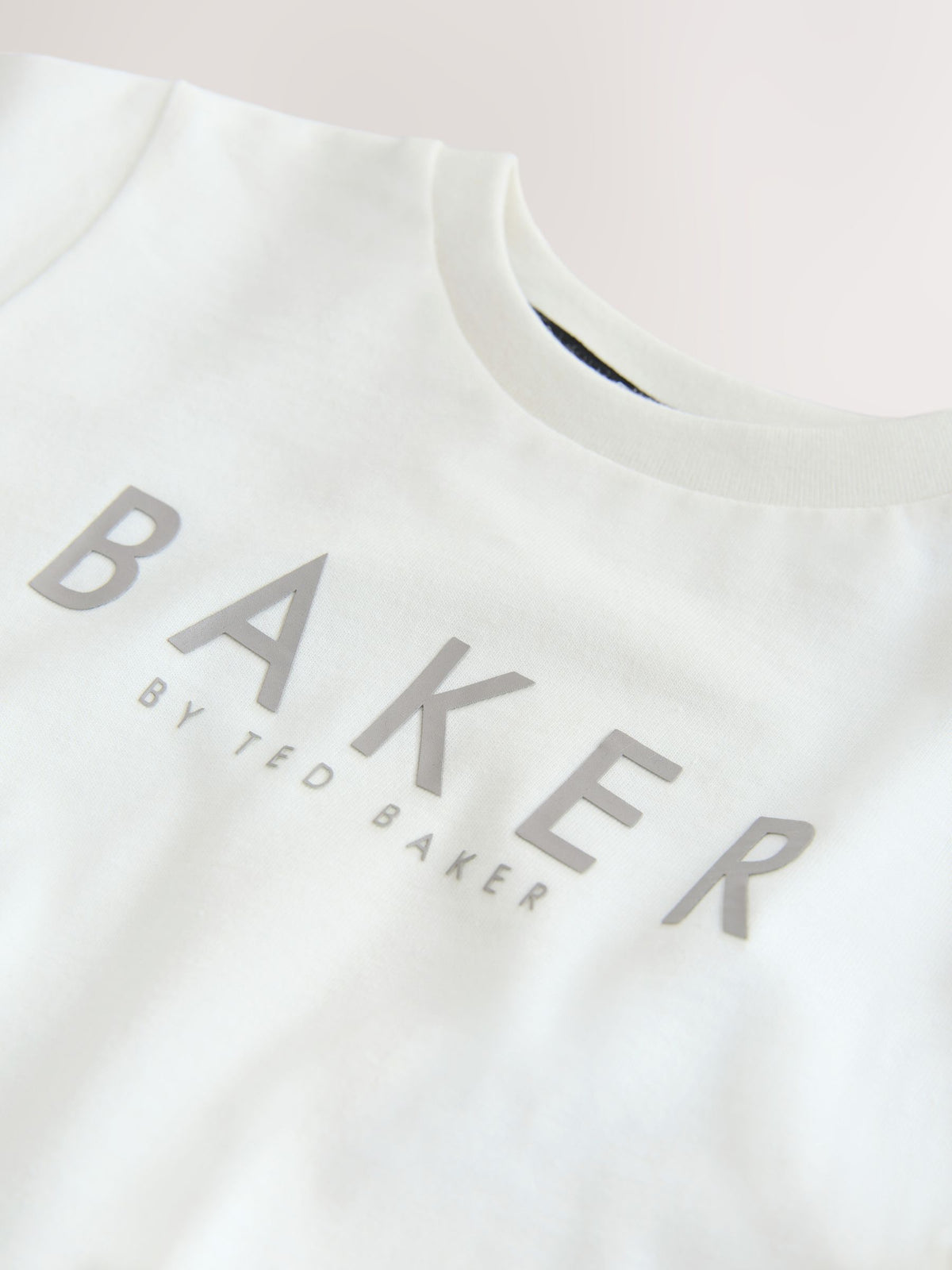 Baker by Ted Baker Stone 3 Piece Varsity Hoodie T-Shirt and Joggers Set