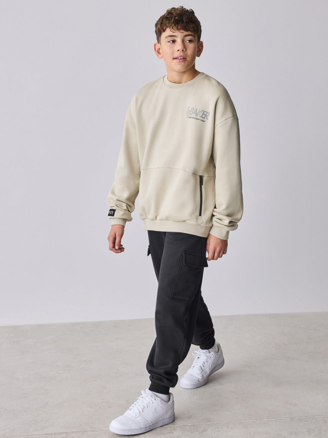 Baker by Ted Baker Sweatshirt and Cargo Joggers Set