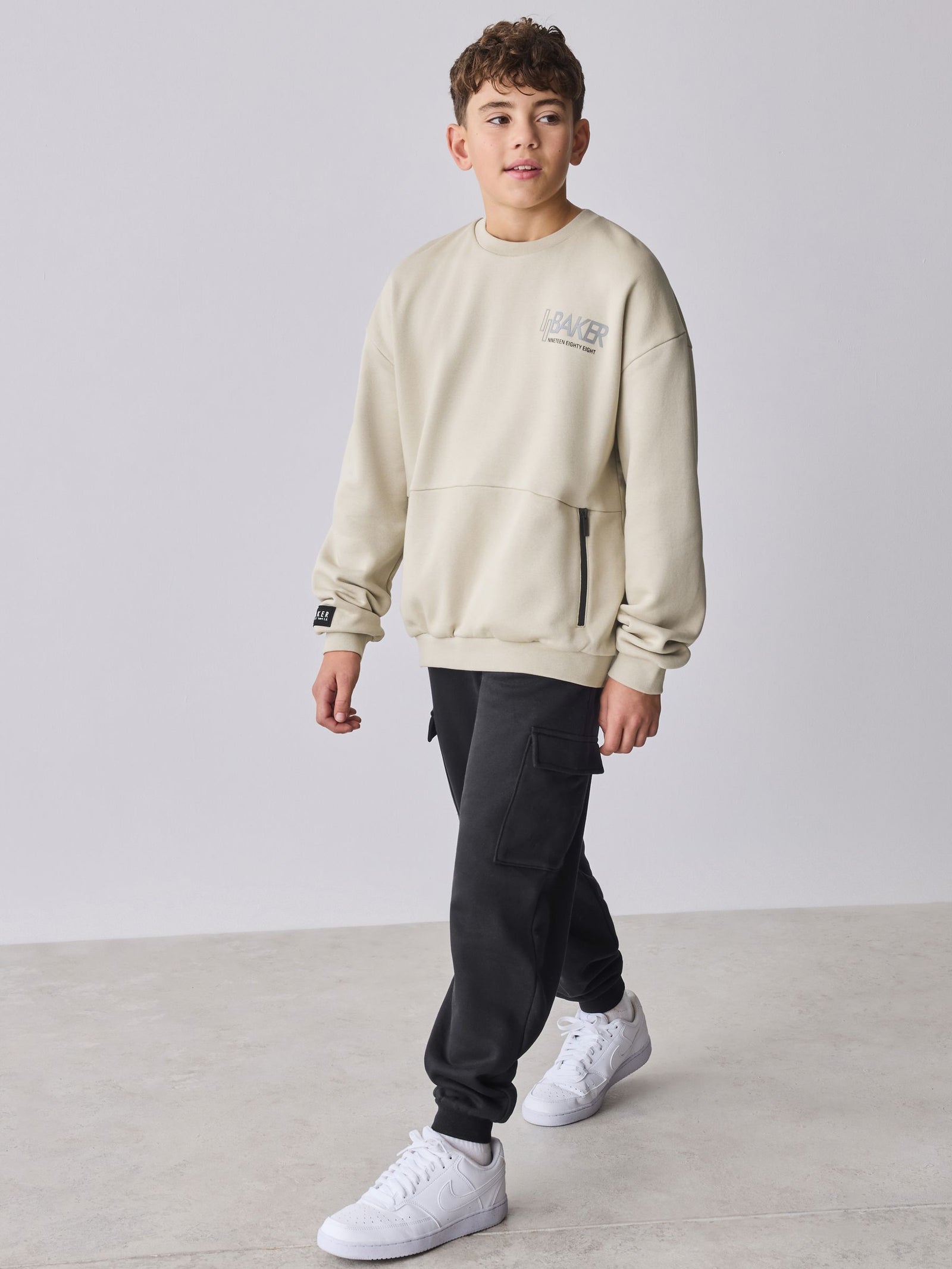 Baker by Ted Baker Sweatshirt and Cargo Joggers Set