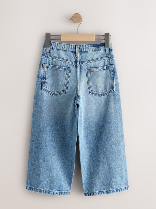 Mid Blue Denim Super-wide Fit Authentic Jeans (3-16yrs)